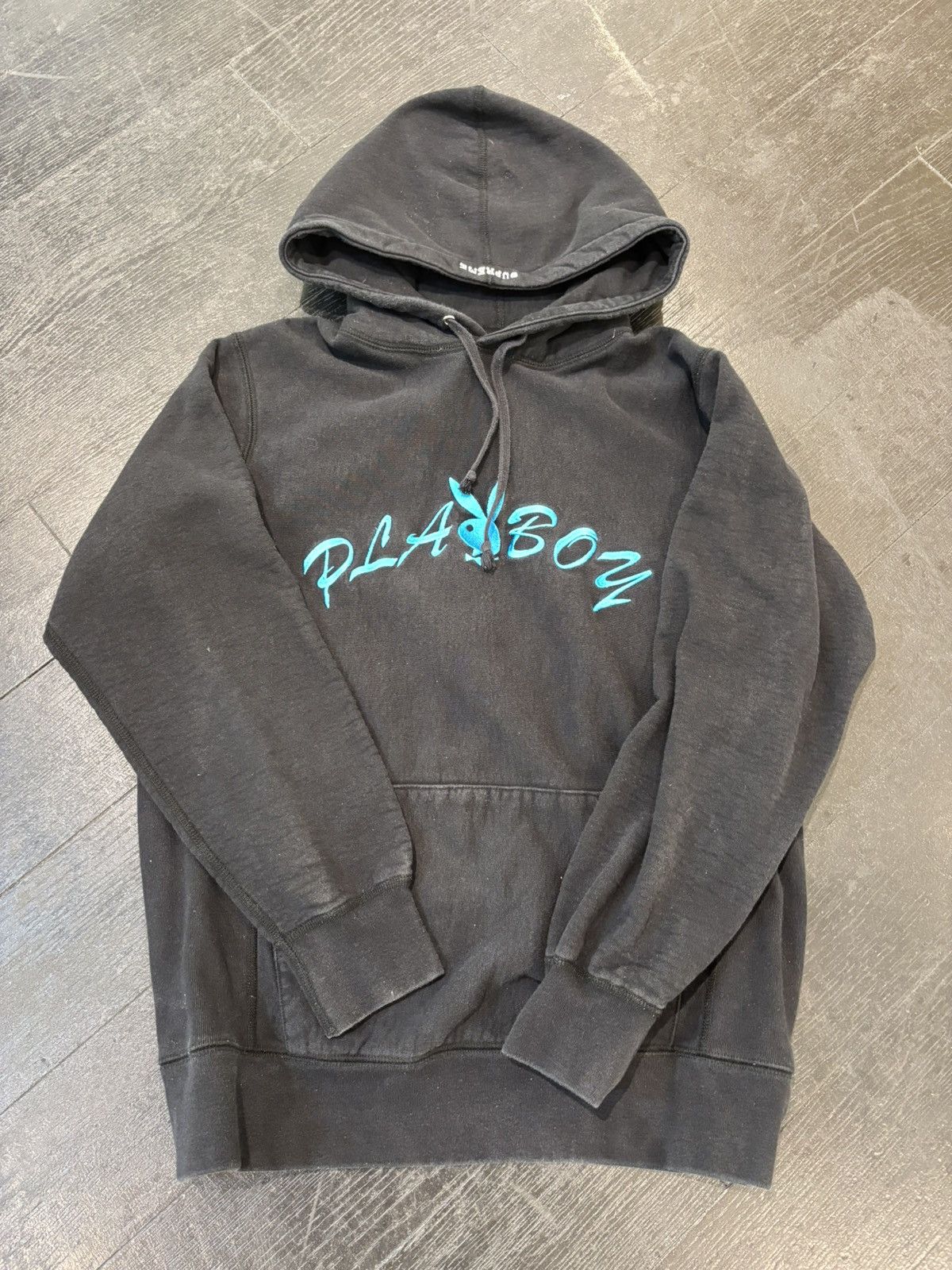パーカー・フーディ SS17 SUPREME PLAYBOY HOODED SWEATSHIRTS BLACK S Supreme Playboy Hooded Sweatshirt (SS17) Black Men's - SS17 - US