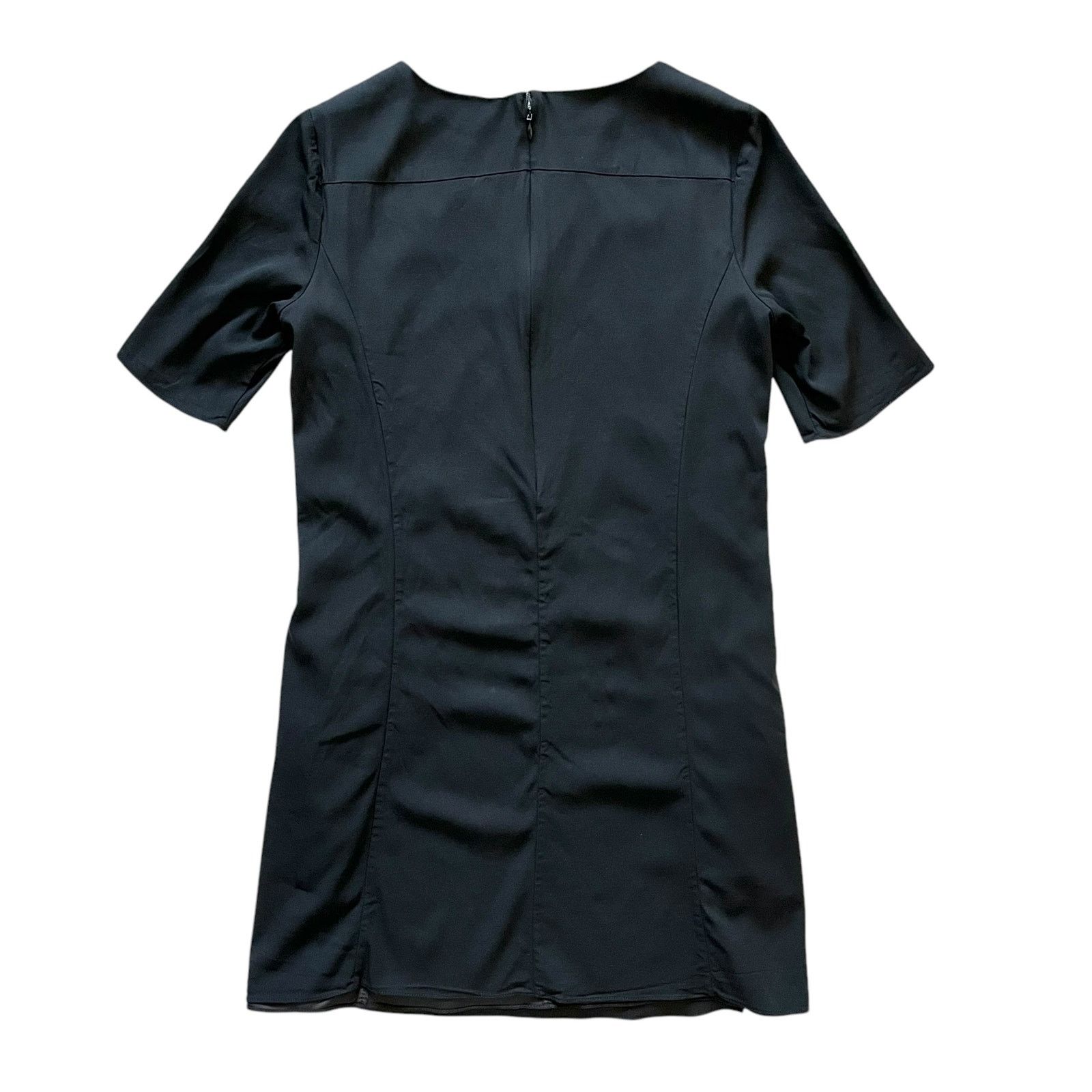 Olivier Theyskens × Theory Theyskens' Theory Black T-Shirt Shift Mini Dress Size S / US 4 / IT 40 - 3 Thumbnail