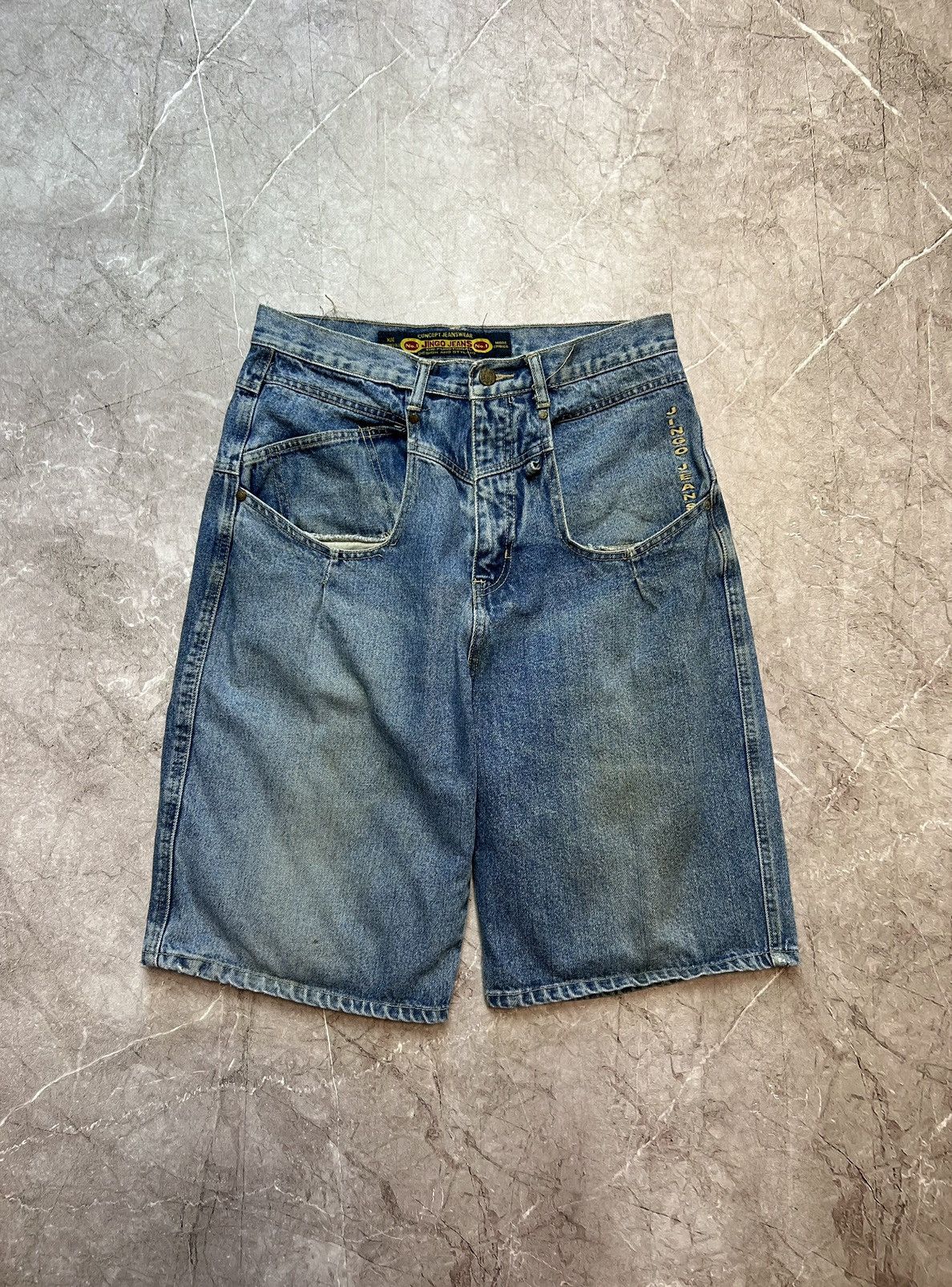 JNCO × Vintage JNCO Jean Denim Shorts Baggy Utility Carpenter Size US 34 / EU 50 - 4 Thumbnail