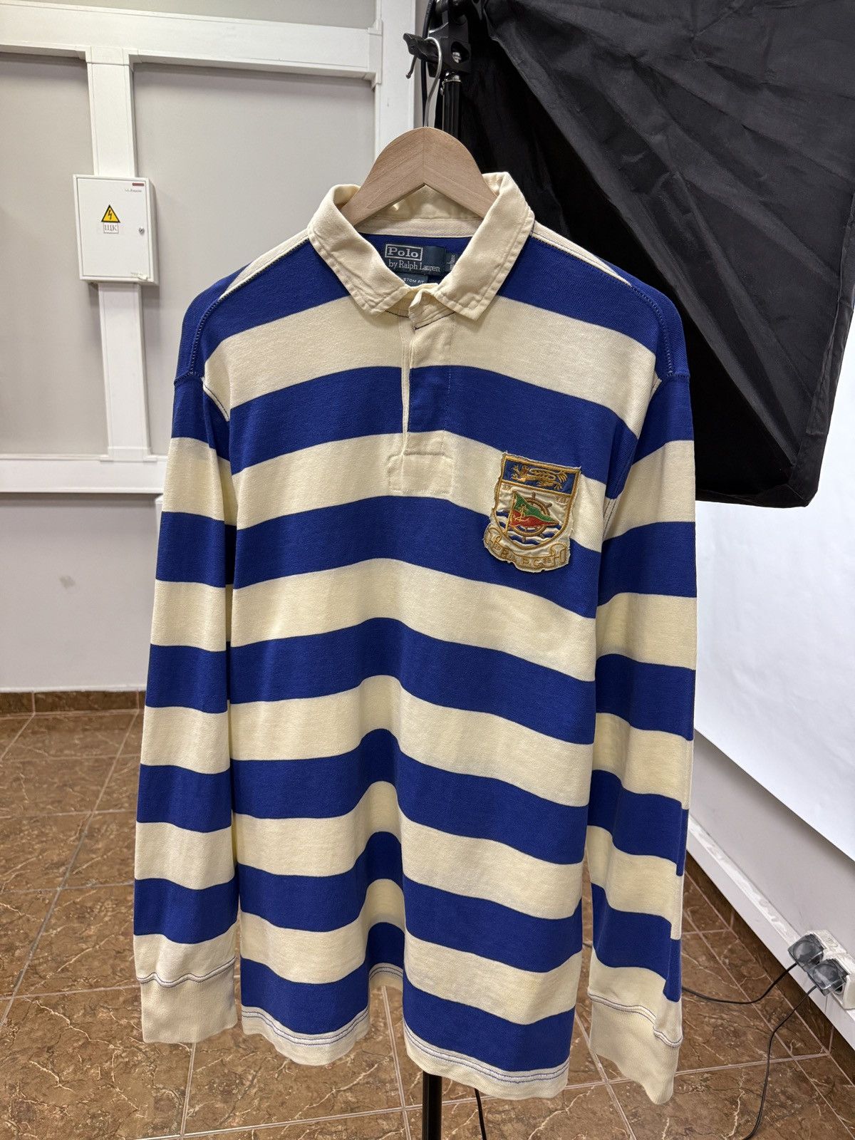 Polo Ralph Lauren 🇺🇸 Vintage 90s Polo Ralph Lauren Dragon RLPC Long Sleeve Rare Size US L / EU 52-54 / 3 - 1 Thumbnail