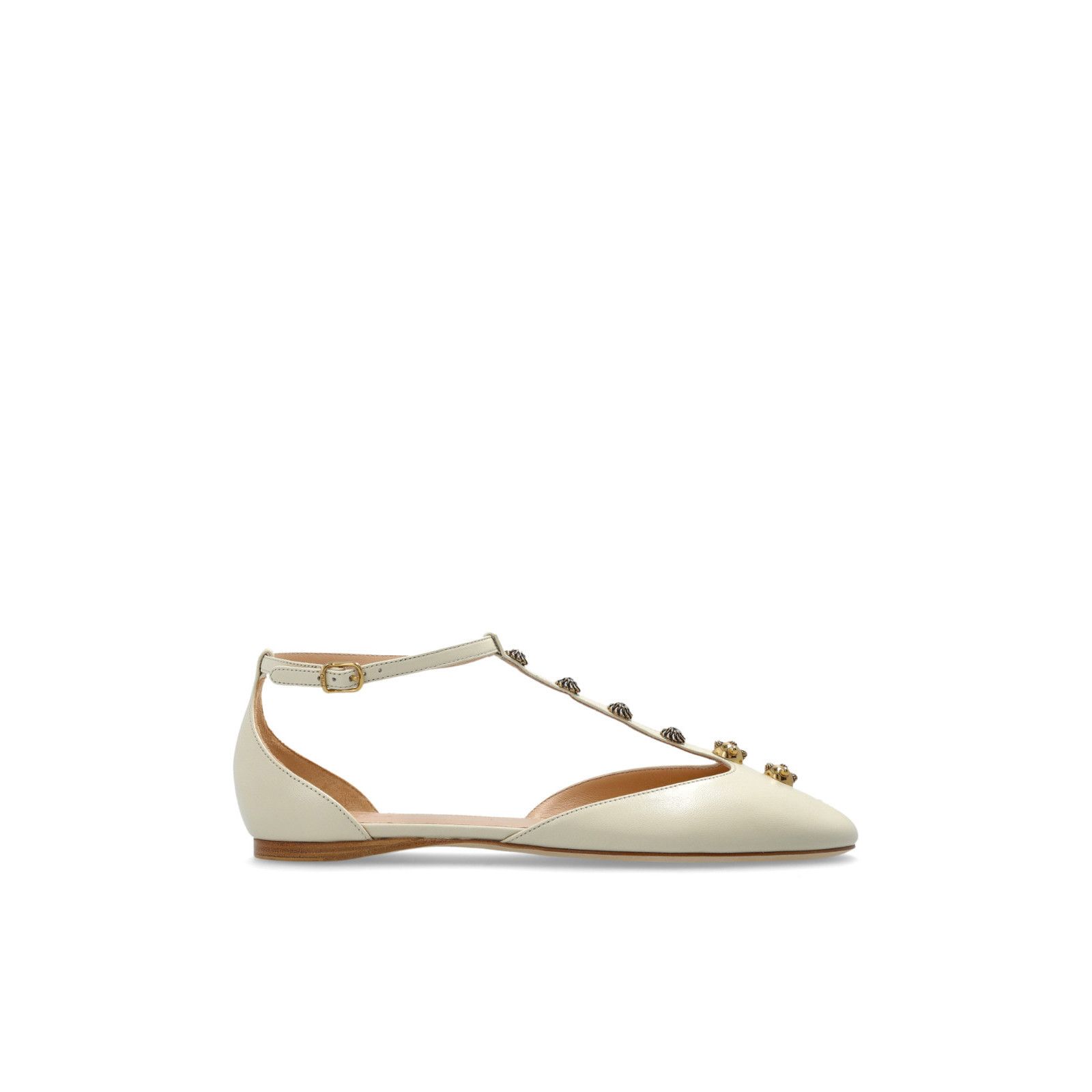Chloe Celeste Cream White Ballerina Flats New & Authentic (E