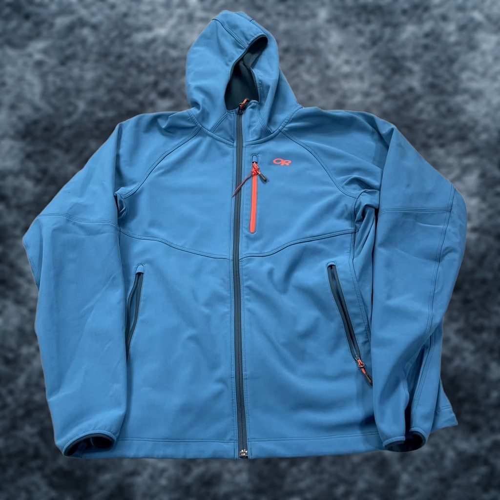 Outdoor Research Outdoor Research Jacket Womens XL Blue Ferrosi Grid Hooded Softshell Full Zip Size XL / US 12-14 / IT 48-50 - 1 Thumbnail