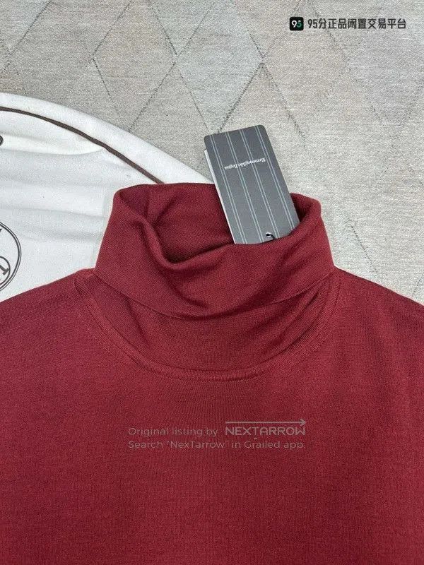 Ermenegildo Zegna Zegna Solid Long Sleeve Cashmere Turtleneck Sweater. Size US XL / EU 56 / 4 - 2 Thumbnail
