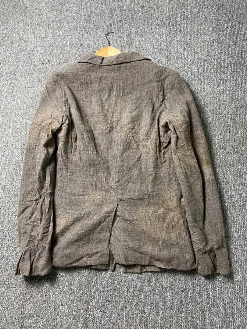 Tornado Mart Tornado Mart Cotton Linen Single Breasted Blazer (185) Size US L / EU 52-54 / 3 - 3 Thumbnail