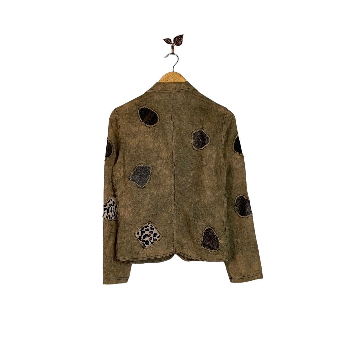 Designer × Japanese Brand Japanese Bondage Patchwork Blazer Size L / US 10 / IT 46 - 10 Thumbnail