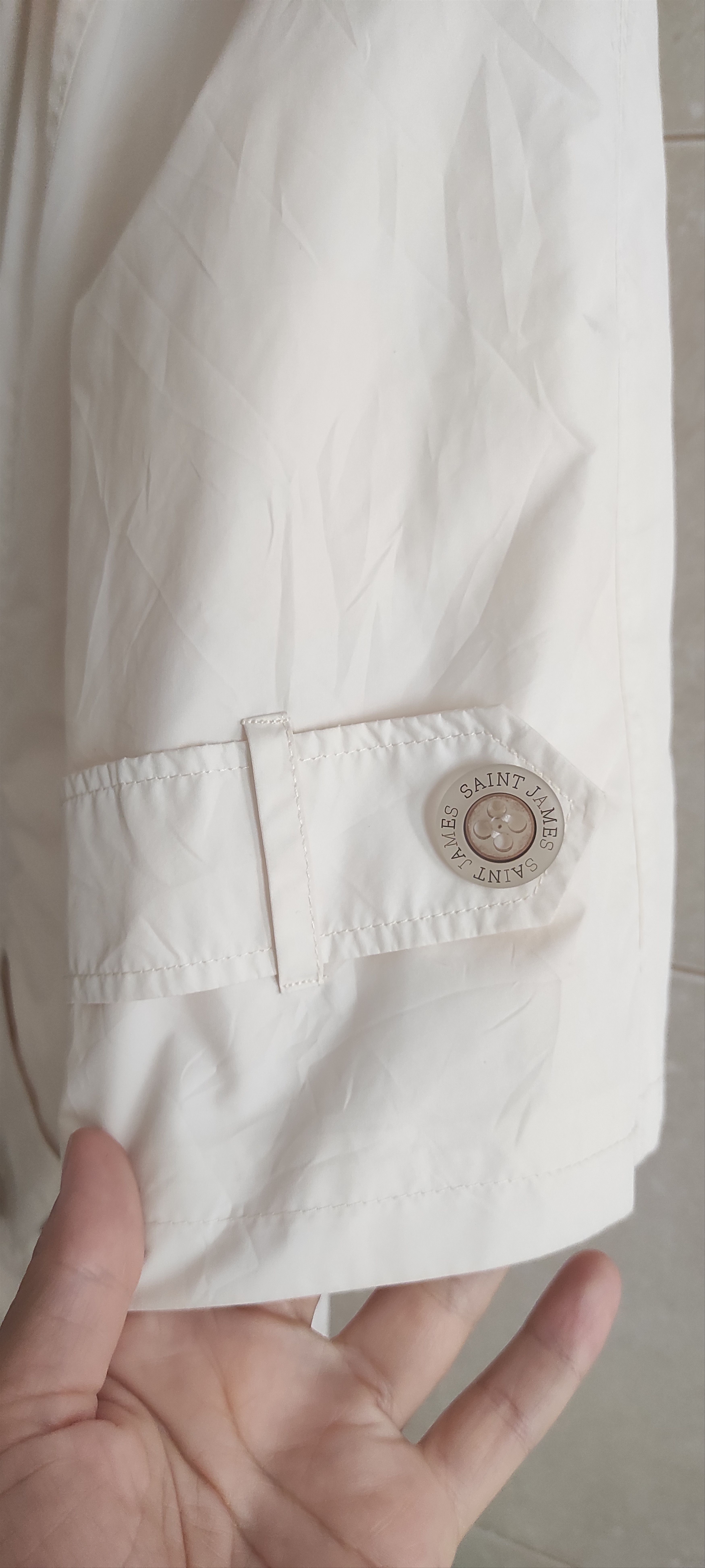 Saint James Saint James Double-Breasted Women Trench Coat Jacket Size XXL / US 16-18 / IT 52-54 - 7 Thumbnail