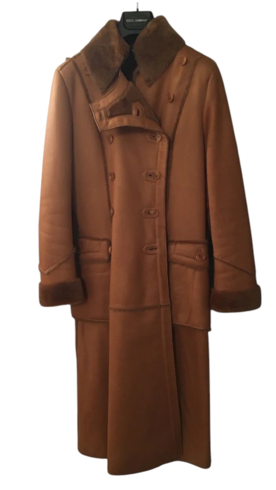 Dolce & Gabbana SHEARLING NAPOLEON LEATHER HEAVY COAT Size S / US 4 / IT 40 - 2 Thumbnail