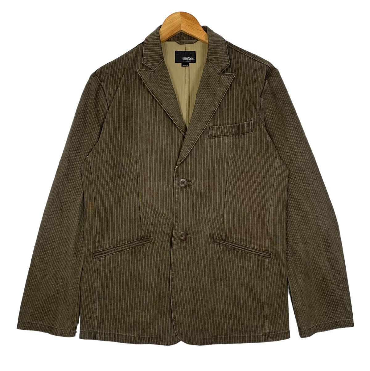 Mossimo Mossimo Designer Hikory Blazer Coat Olive Size M Size US M / EU 48-50 / 2 - 1 Thumbnail