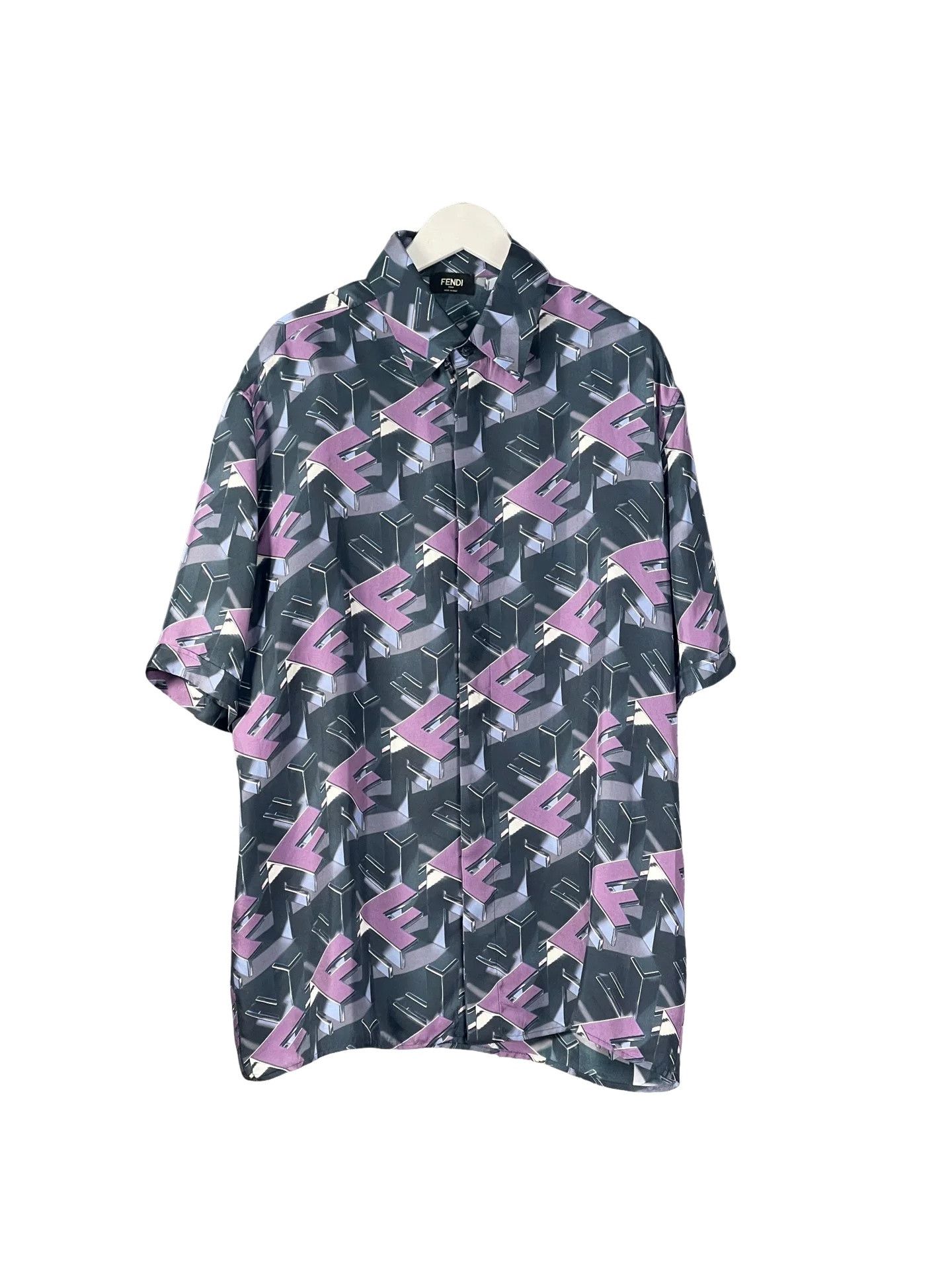 Fendi Fendi Graphic Print Short Sleeve Shirt Size S Size US S / EU 44-46 / 1 - 1 Thumbnail