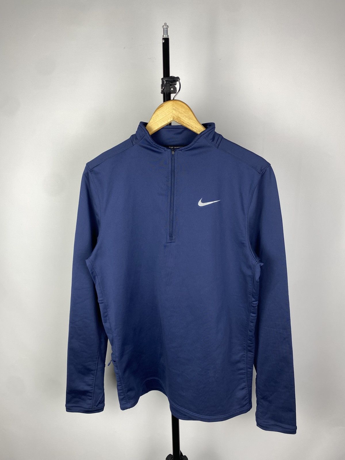 Nike × Vintage Vintage Zip 1/4Nike Mini Swoosh Embroidery Logo Sweatshirt Size US M / EU 48-50 / 2 - 1 Thumbnail