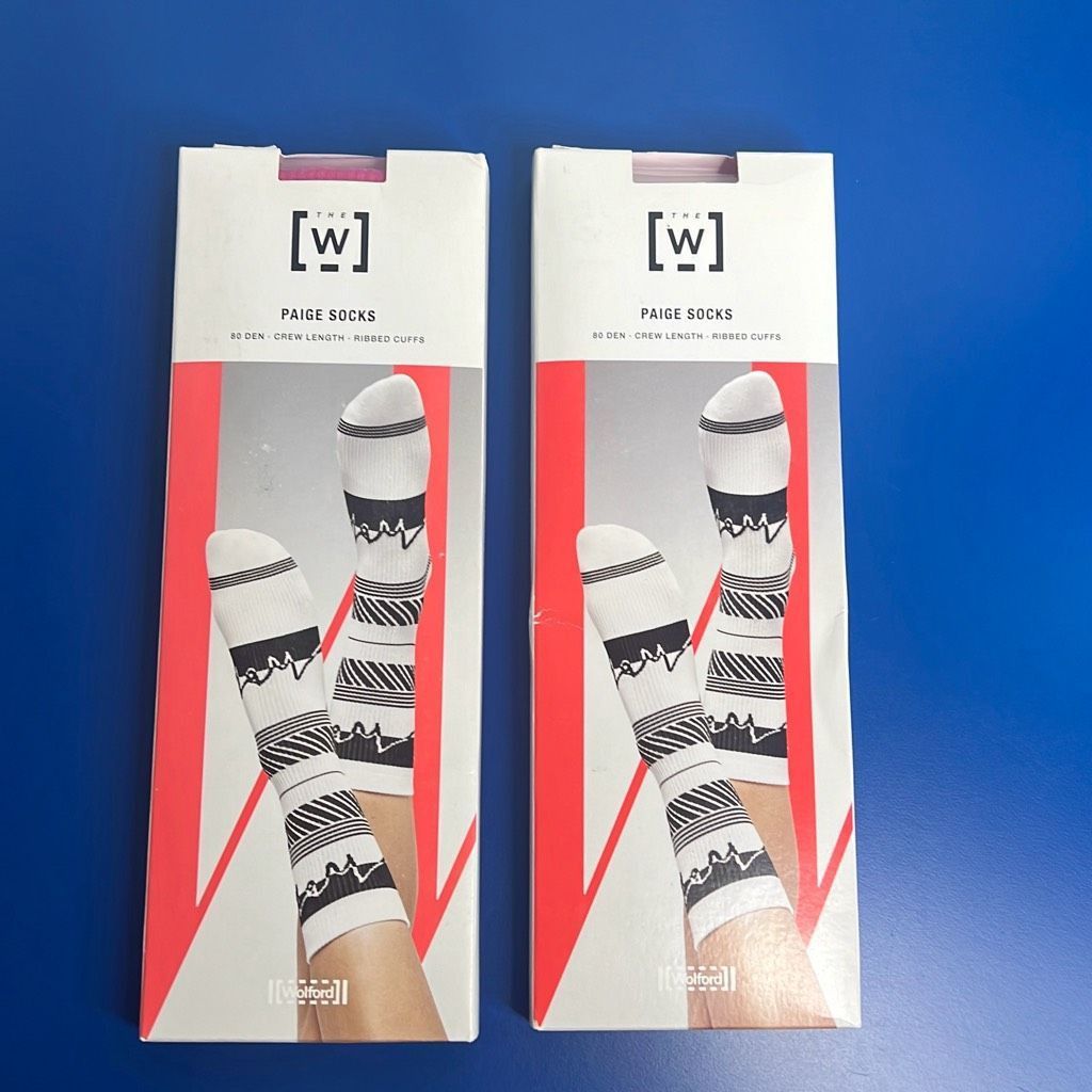 Wolford NWT Wolford Paige Socks Pink S 2 Pairs set Size ONE SIZE - 5 Thumbnail