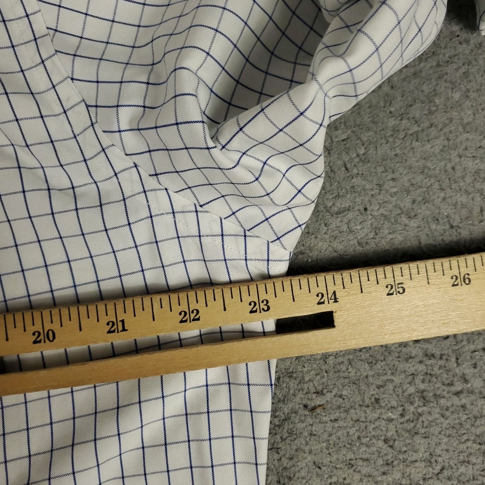 Brooks Brothers Brooks Brothers Dress Shirt Mens 16 White Blue Regent Button Up Long Sleeve Size 42R - 5 Thumbnail