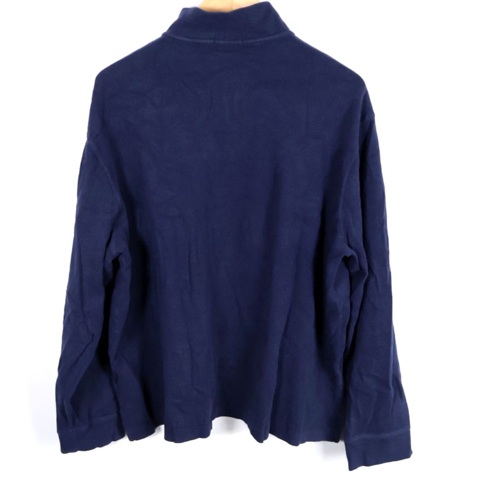 Polo Ralph Lauren Polo Ralph Lauren Sweater Men's 2XL Blue 1/4 Zip Mock Neck Estate Rib Cotton Knit Pullover Embroidered Pony 90s Retro Vintage Optional Size US XXL / EU 58 / 5 - 2 Thumbnail