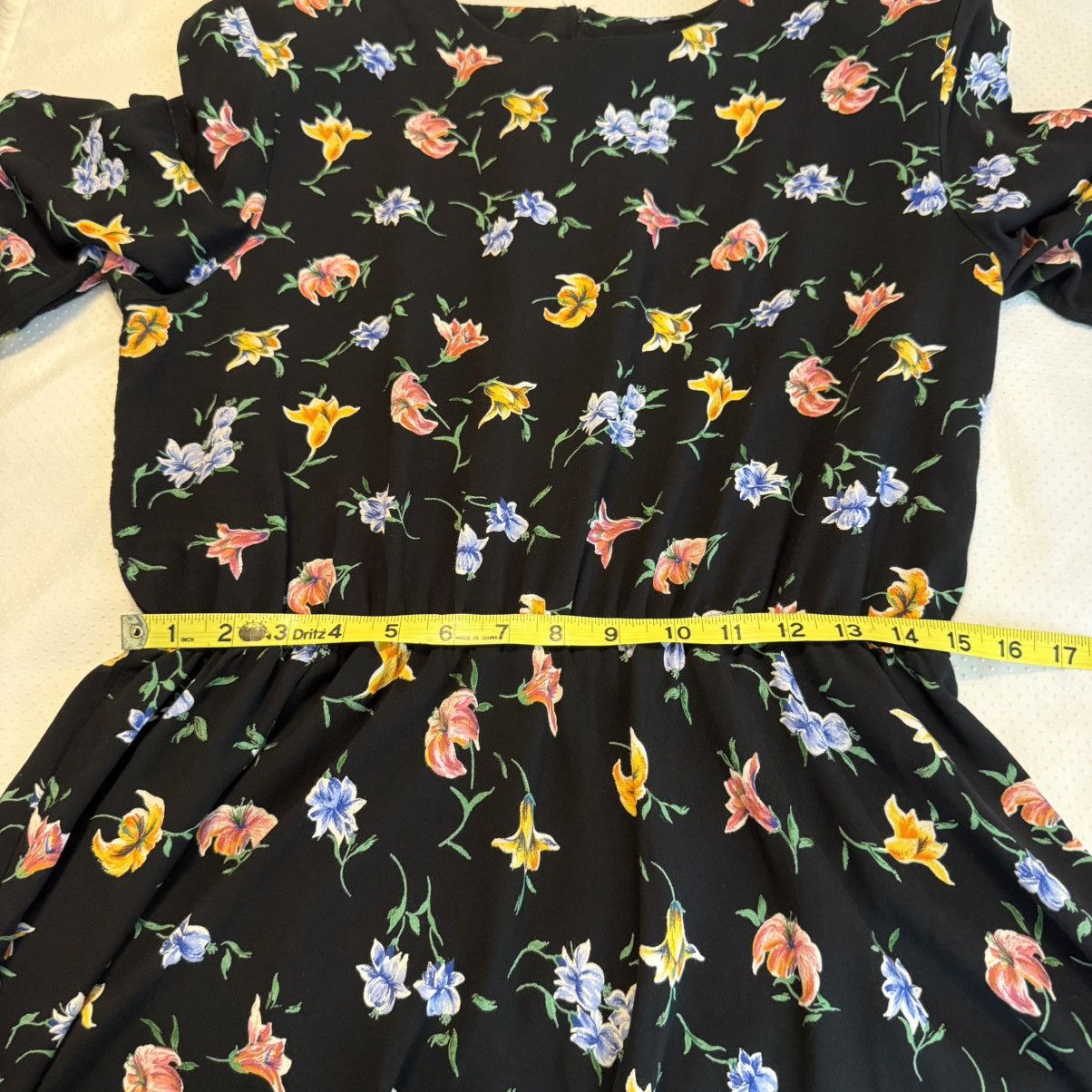 Vintage Vintage 80s Bedford Fair Belted Floral Dress Sz 16P Multi Size XL / US 12-14 / IT 48-50 - 13 Thumbnail