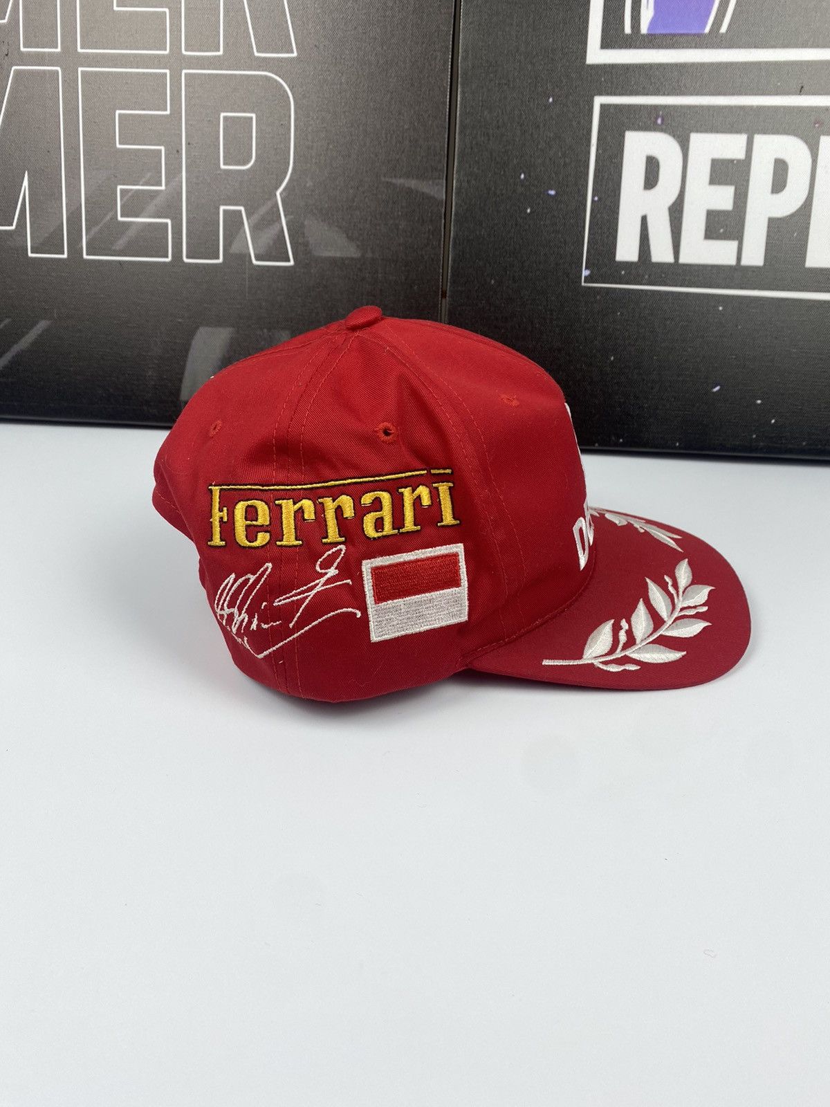 Ferrari 🚨 Dekra Ferrari Michel Schumacher Vintage Red Cap Hat Racing Size ONE SIZE - 5 Thumbnail