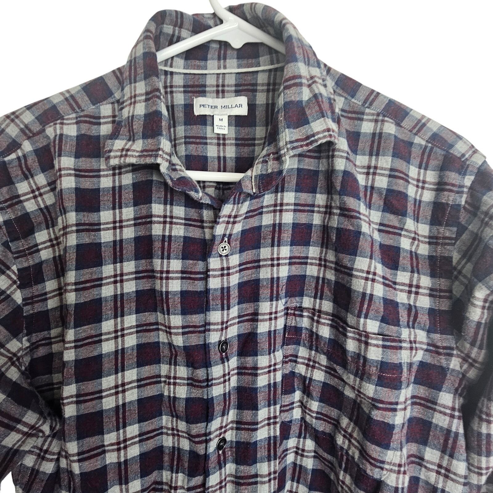 Peter Millar Peter Millar Flannel Shirt Men M Plaid Casual Lightweight Size US M / EU 48-50 / 2 - 2 Thumbnail