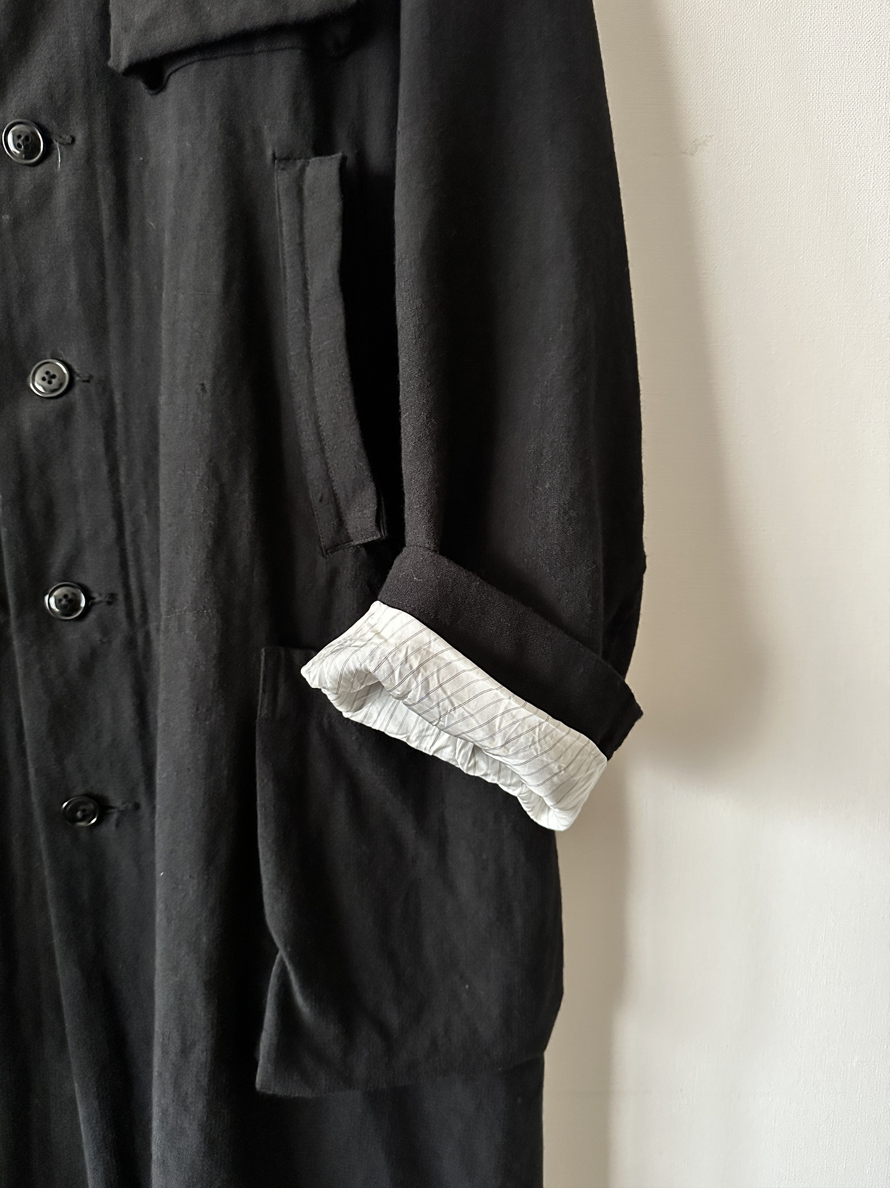 KLASICA KLASICA Kistel Linen Wool Monotone Hound Tooth Coat 21AW Size US M / EU 48-50 / 2 - 7 Thumbnail