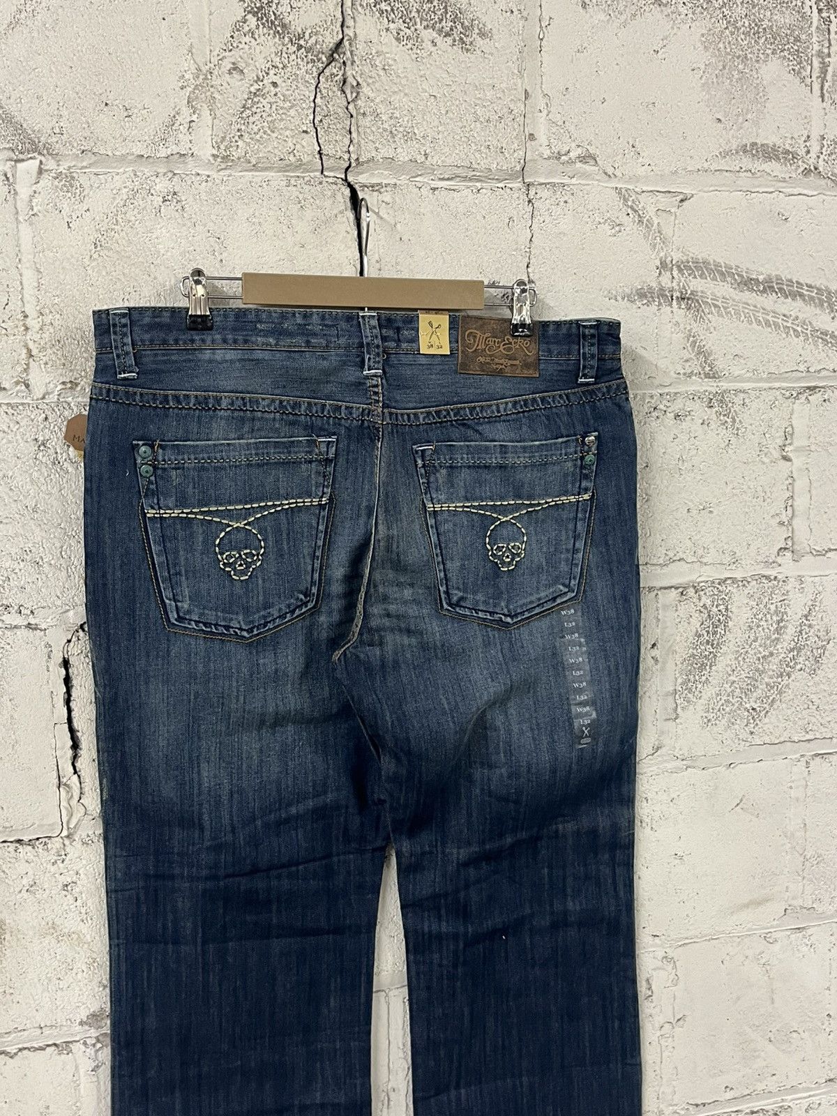 Marc Ecko Y2k Ecko baggy fit embroidered skull denim grunge opium Size US 38 / EU 54 - 2 Thumbnail