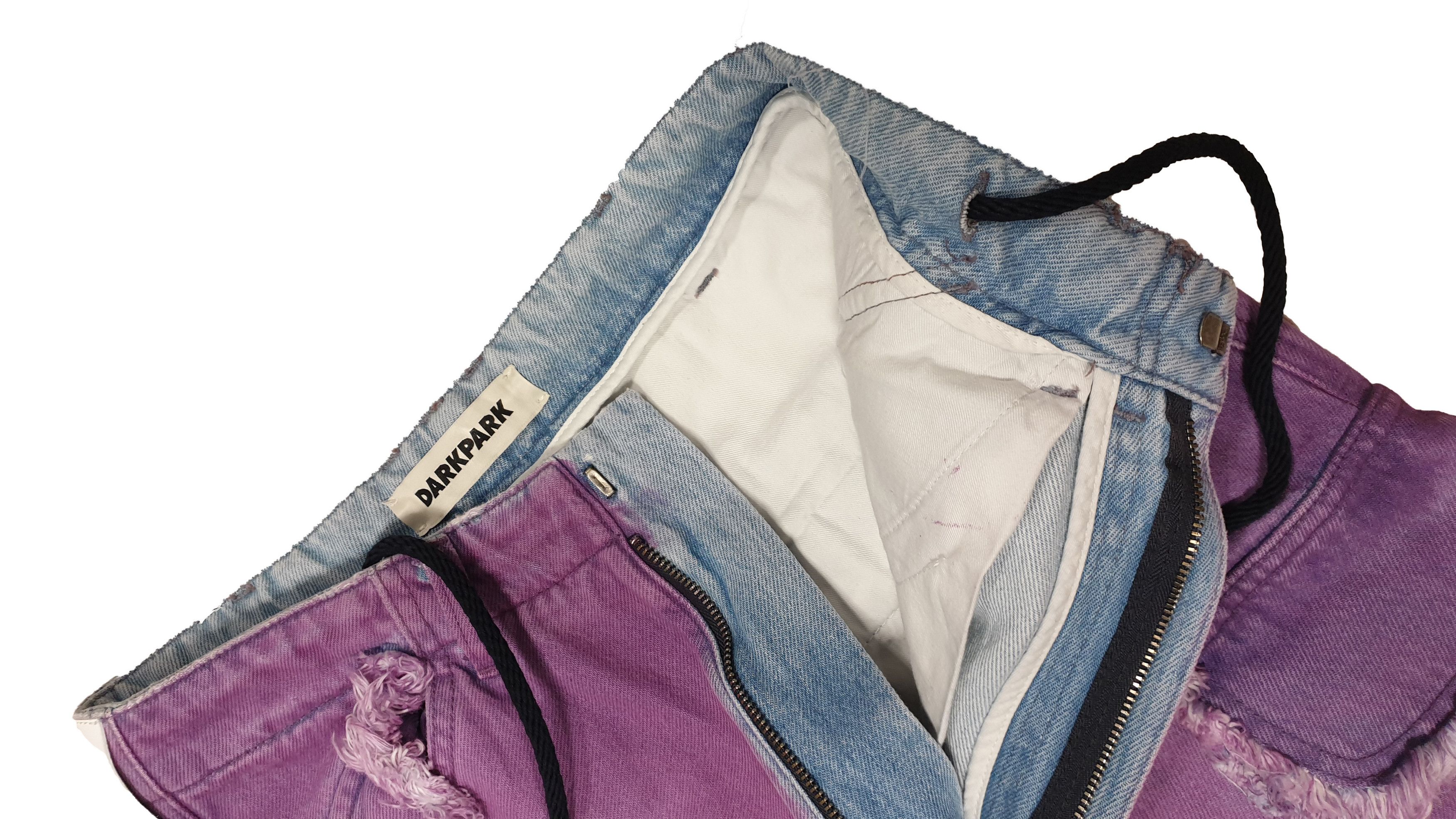 Other DARK PARK DENIM CARGO VIVI ACID PURPLE 8DWP004-F B153001 Size 25" / US 0 / IT 36 - 10 Thumbnail