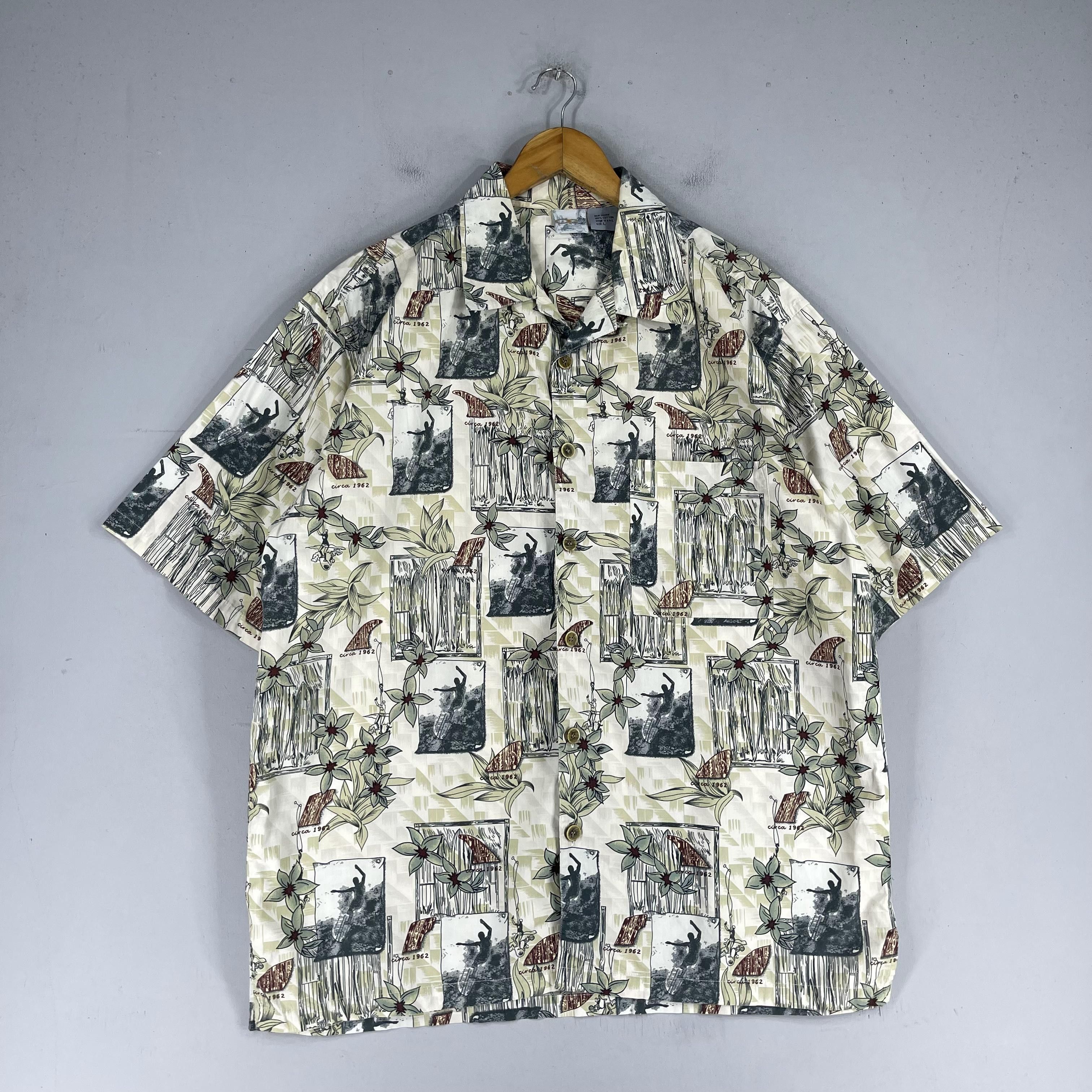 Ocean Pacific × Vintage Vintage OCEAN PACIFIC Hawaii Floral Shirt Button Up Size US L / EU 52-54 / 3 - 4 Thumbnail