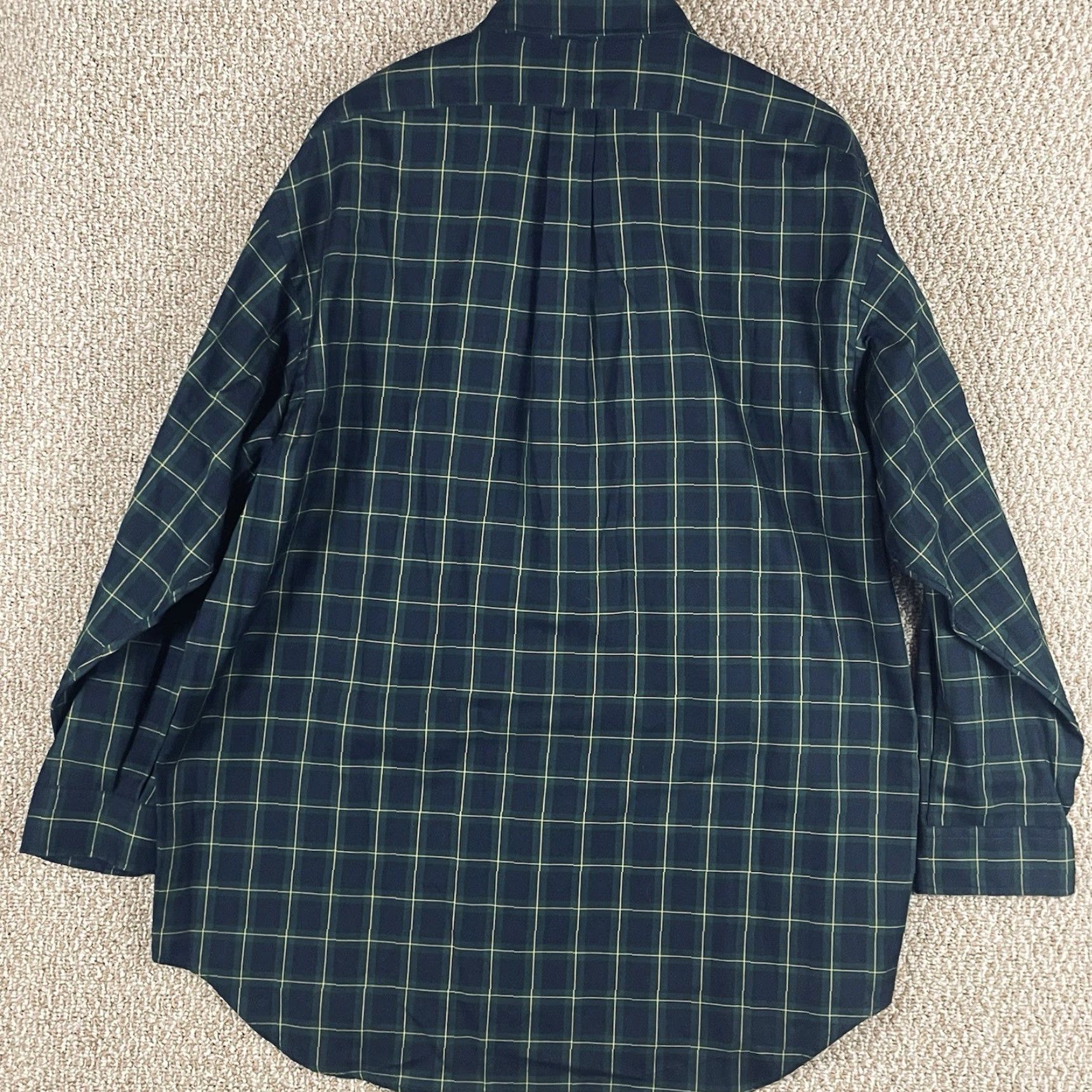 Ralph Lauren VINTAGE Polo Ralph Lauren Shirt Men’s XL Plaid Button Up Windowpane Pony T278 Size US XL / EU 56 / 4 - 5 Thumbnail