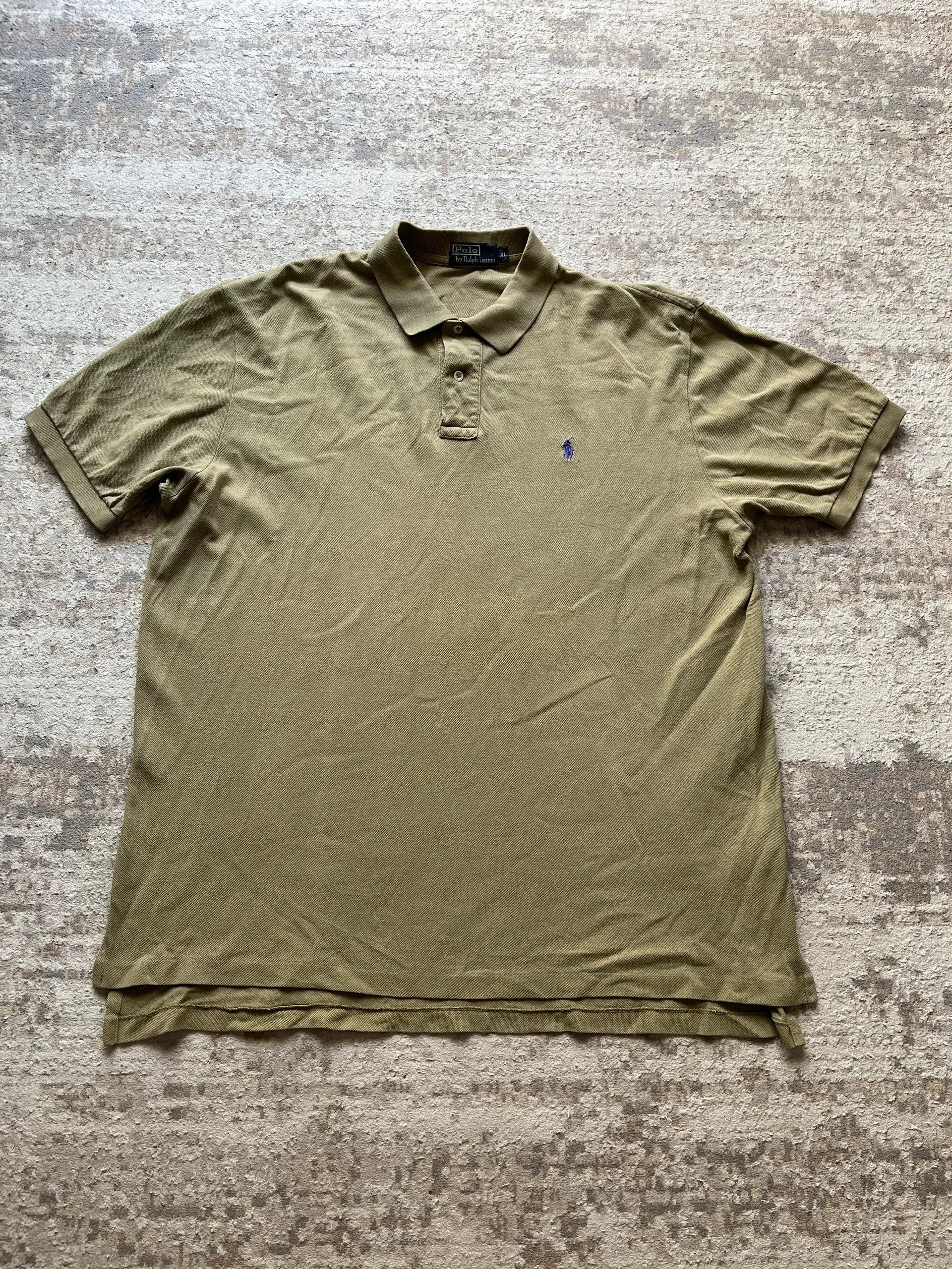 Polo Ralph Lauren Polo Ralph Lauren Sz XL Khaki Polo Shirt Small Pony Size US XL / EU 56 / 4 - 1 Thumbnail