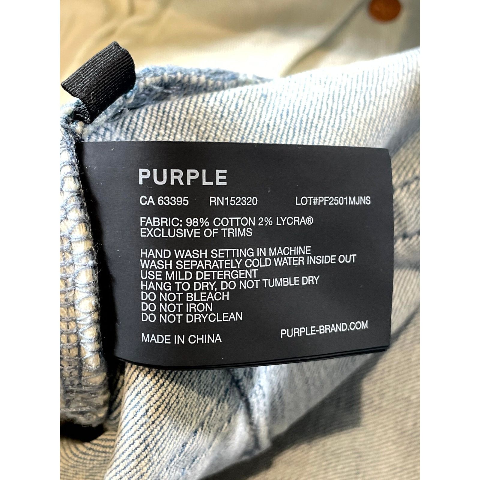 Purple Brand Purple Brand Stencil Light Wash & White Jeans Size US 30 / EU 46 - 5 Thumbnail