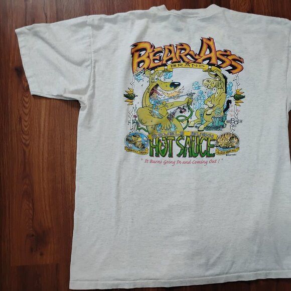 Other Vintage Bear Ass Brand Hot Sauce T-Shirt Size US XL / EU 56 / 4 - 8 Thumbnail
