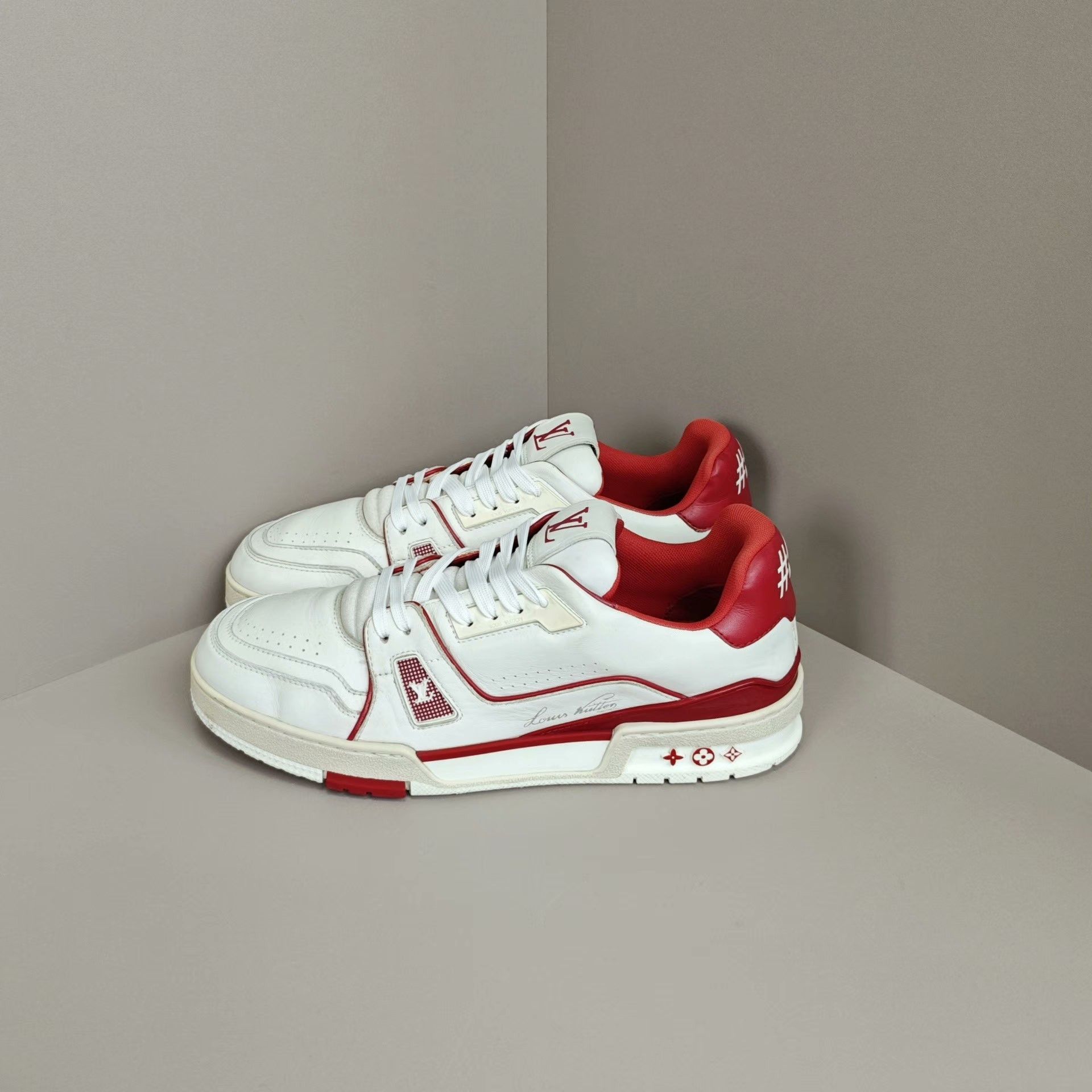 Louis Vuitton Louis Vuitton Training Red Lowtop Sneakers 9 Men Size US 9 / EU 42 - 1 Thumbnail