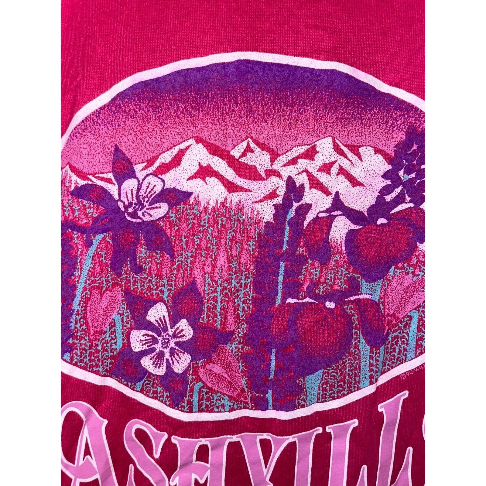 Jerzees Vintage Nashville Shirt Flower Pink Paint 90s Stained VTG M Size US M / EU 48-50 / 2 - 3 Thumbnail