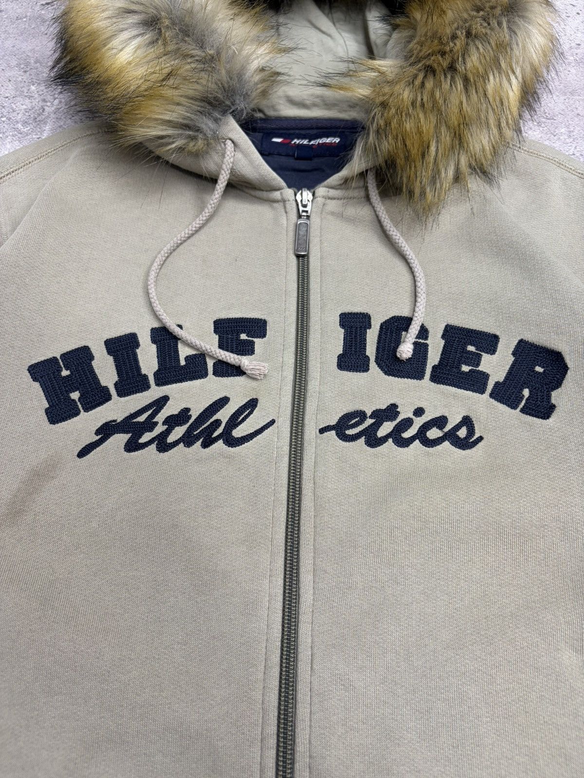 If Six Was Nine Tommy Hilfiger Fur Hood Zip Hoodie Y2K Archive Streetwear Size US M / EU 48-50 / 2 - 12 Thumbnail