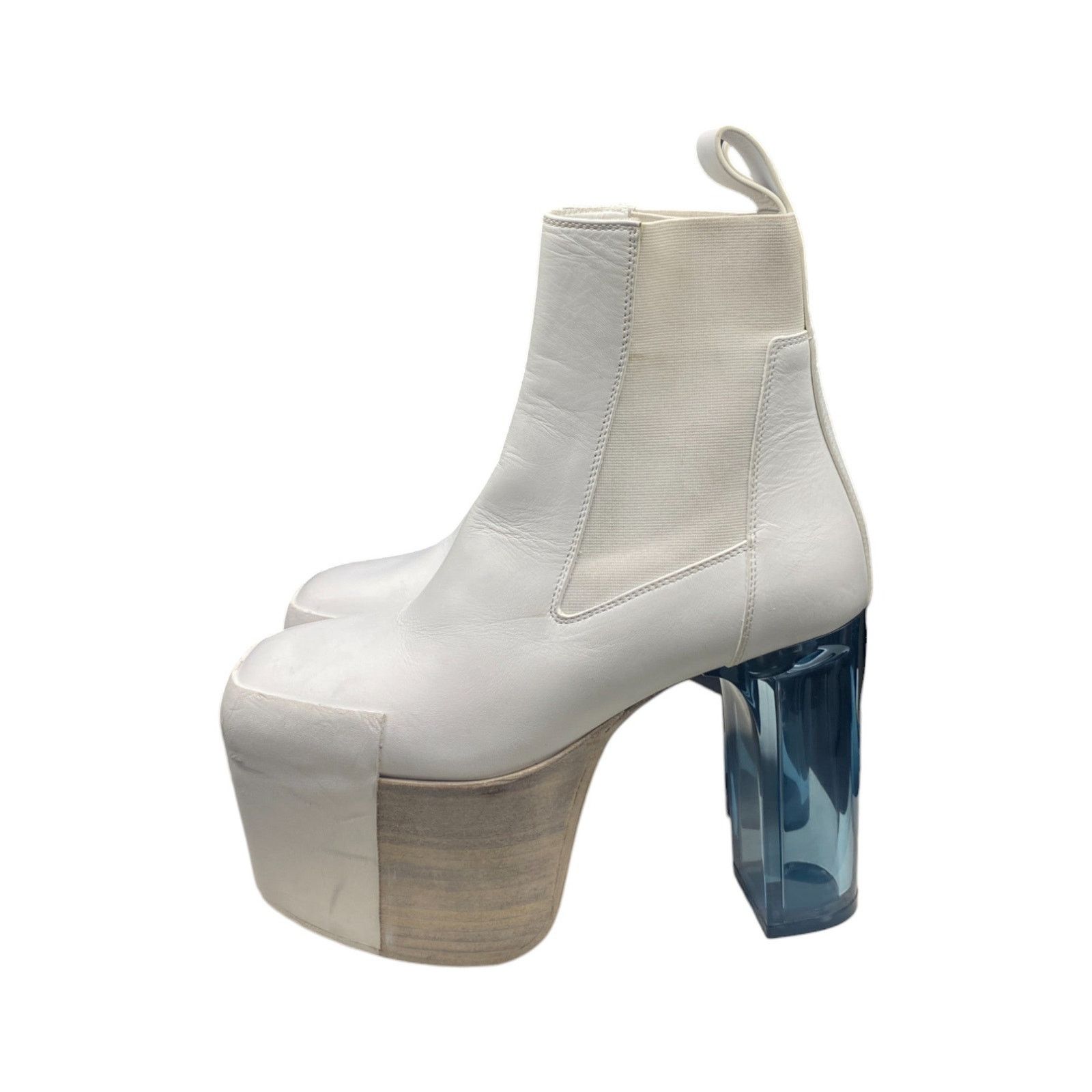 Rick Owens White Kiss Heels Size US 6 / IT 36 - 3 Thumbnail