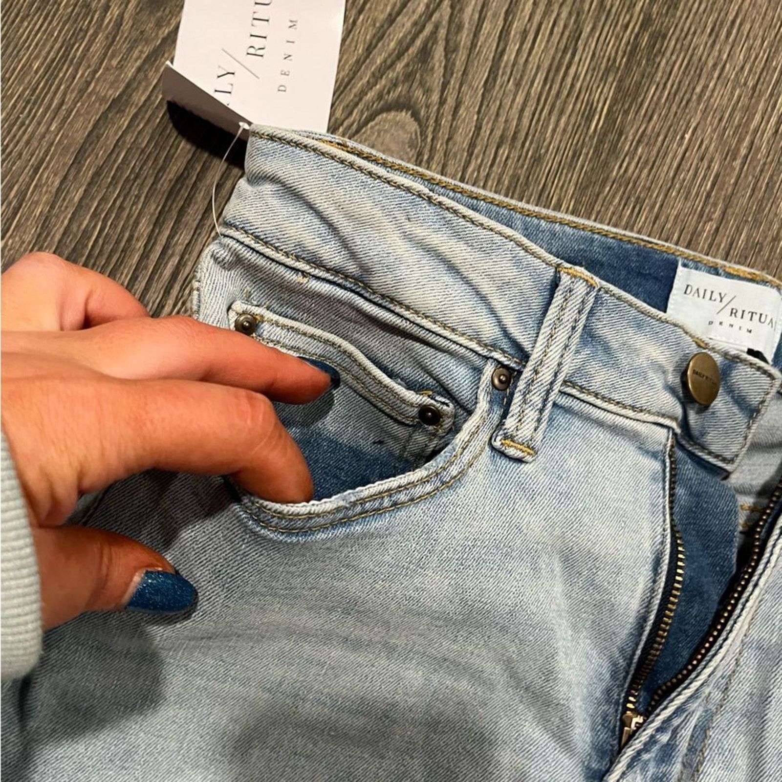 & Other Stories NWT Daily Ritual Denim Womens Skinny Mid-Rise Jeans Size 26S Size 26" / US 2 / IT 38 - 7 Thumbnail