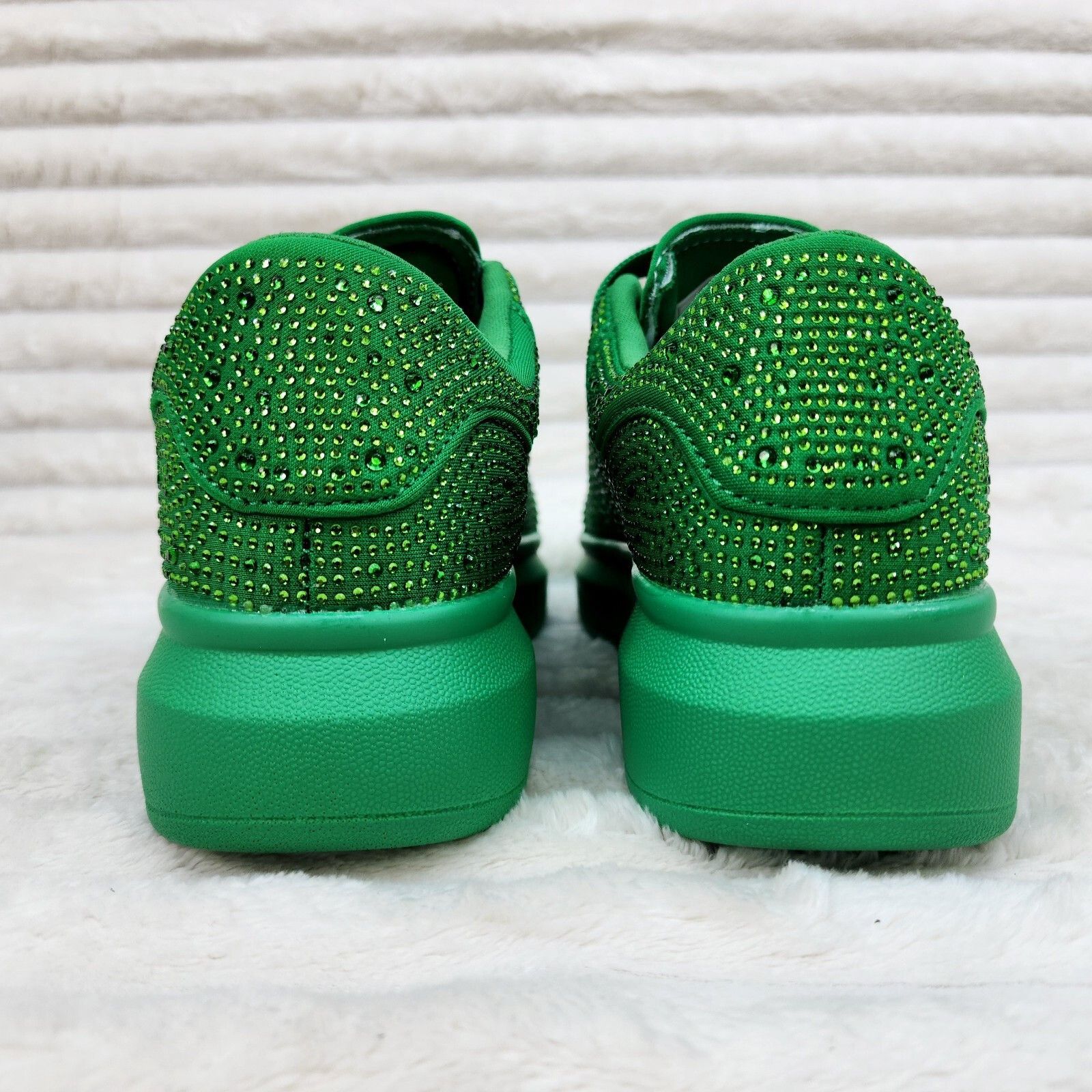 Other Cush Baby Green Rhinestone Sneakers Tennis Shoes (US Shoe Si Size US 5 / IT 35 - 5 Thumbnail
