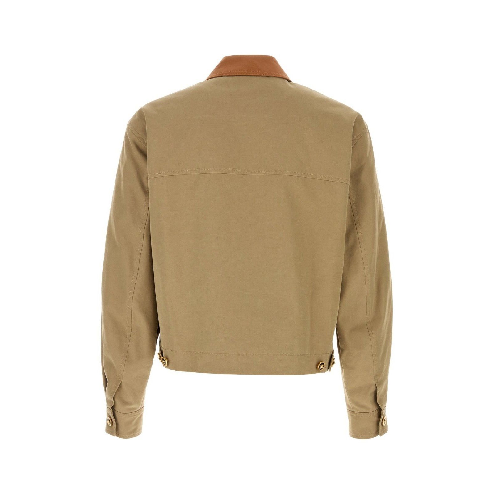 Versace VERSACE Cappuccino Cotton Jacket New & Authentic (Men's size Size US M / EU 48-50 / 2 - 2 Thumbnail