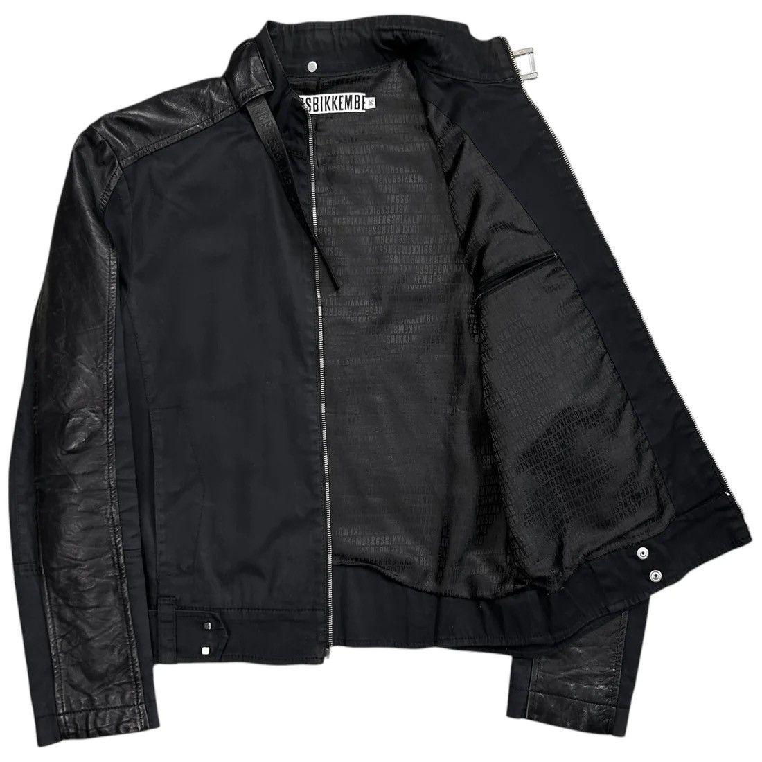Dirk Bikkembergs Belted Moto Bomber Jacket