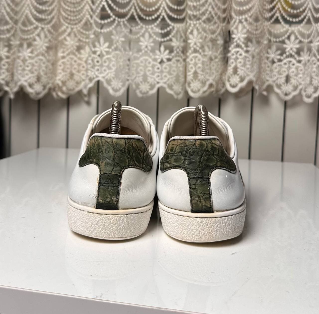 Gucci Rare Gucci Ace Classic White Leather Low Top Sneakers Stripe Size US 8 / EU 41 - 5 Thumbnail
