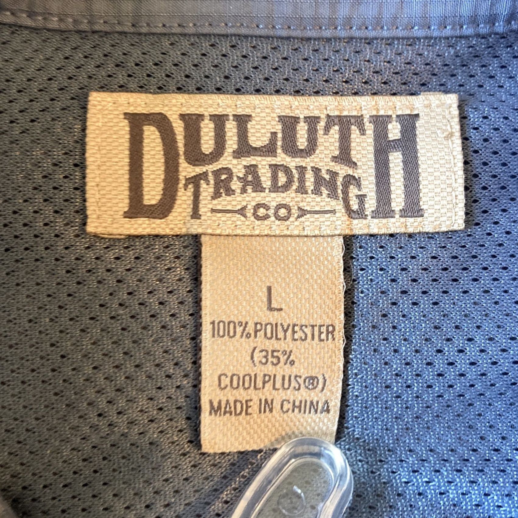 Duluth Trading Company Duluth Trading Co. Shirt Button-Down Grey Mens L Large Quick Dry Freedom Of Movement Coolplus Size US L / EU 52-54 / 3 - 2 Thumbnail