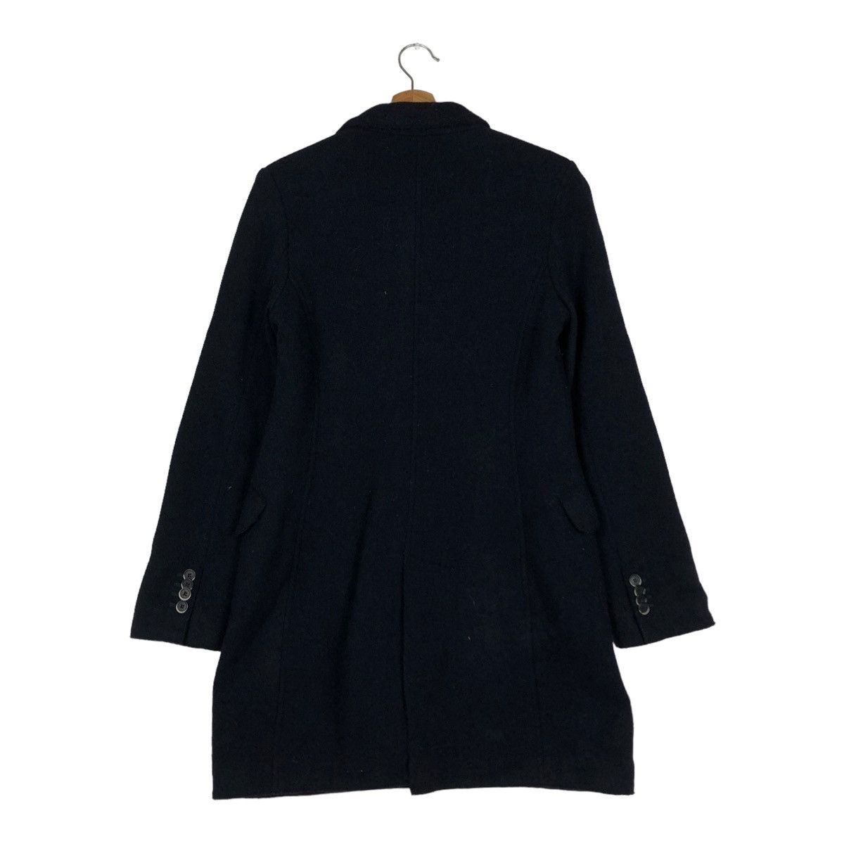 Barena 🔥RICH BLACK - WOOL LONG JACKET BARENA NEPENTHES CO LTD Size US S / EU 44-46 / 1 - 10 Thumbnail