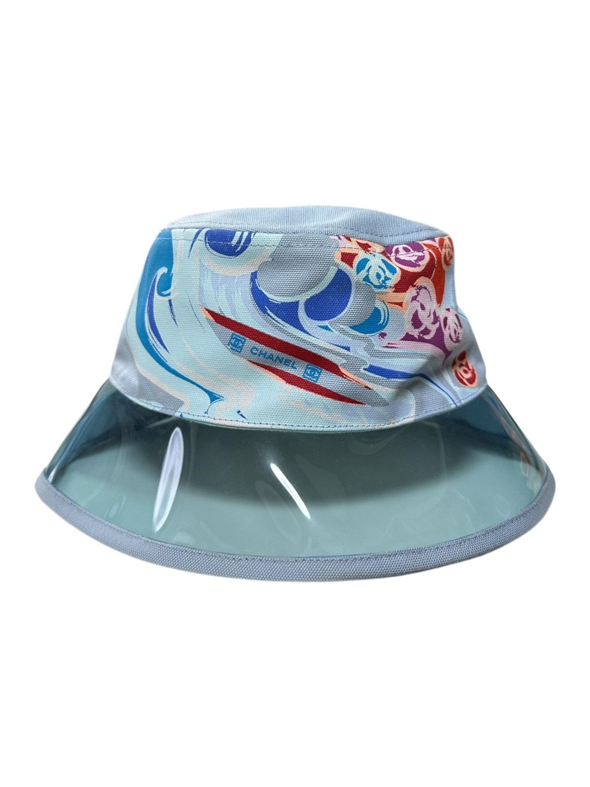 Chanel CHANEL Sport 2002 Surf Camellia Print Clear PVC Bucket Hat Size ONE SIZE - 1 Thumbnail