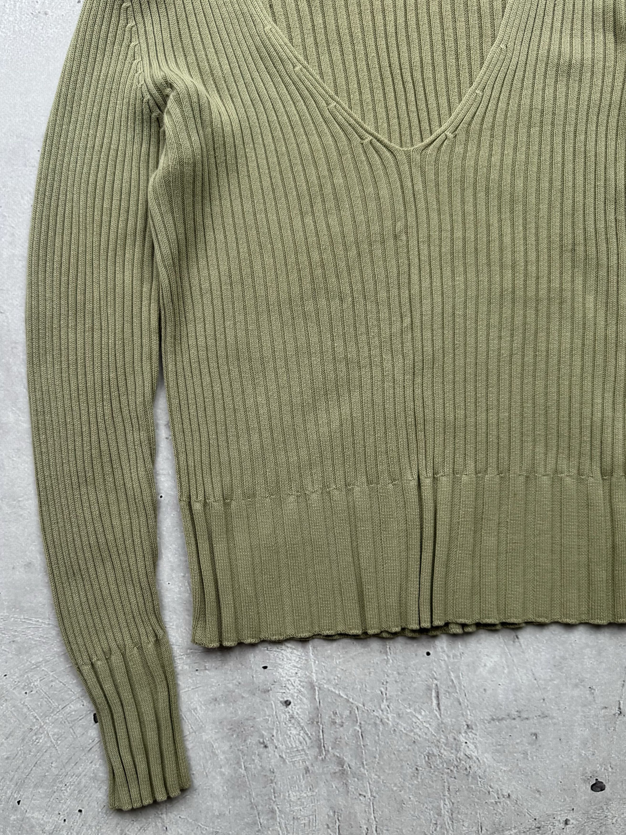 Japanese Brand Vintage Cotton V-Neck Sweater Size S / US 4 / IT 40 - 2 Thumbnail