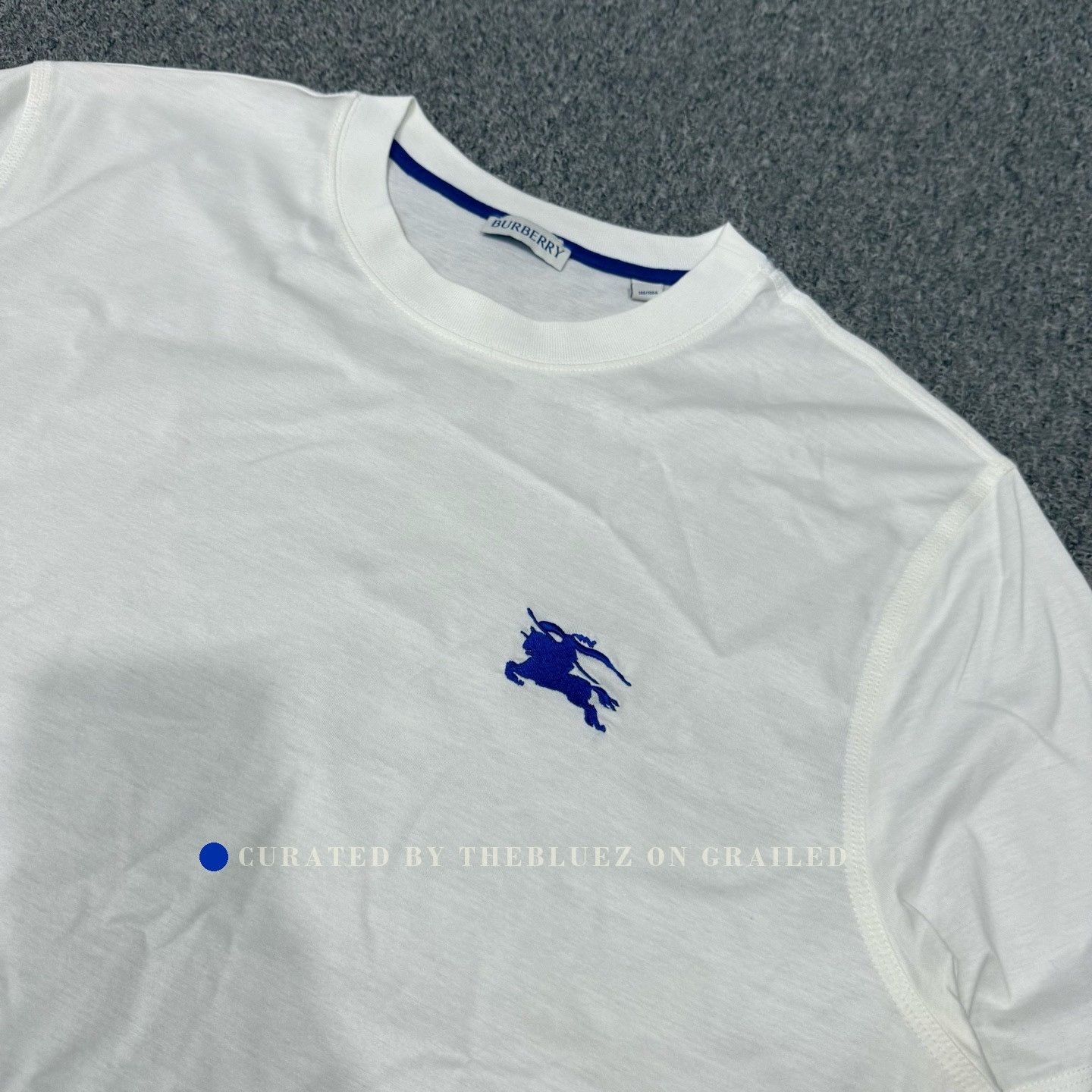 Burberry Burberry White Knight Logo Short Sleeve Size US L / EU 52-54 / 3 - 3 Thumbnail