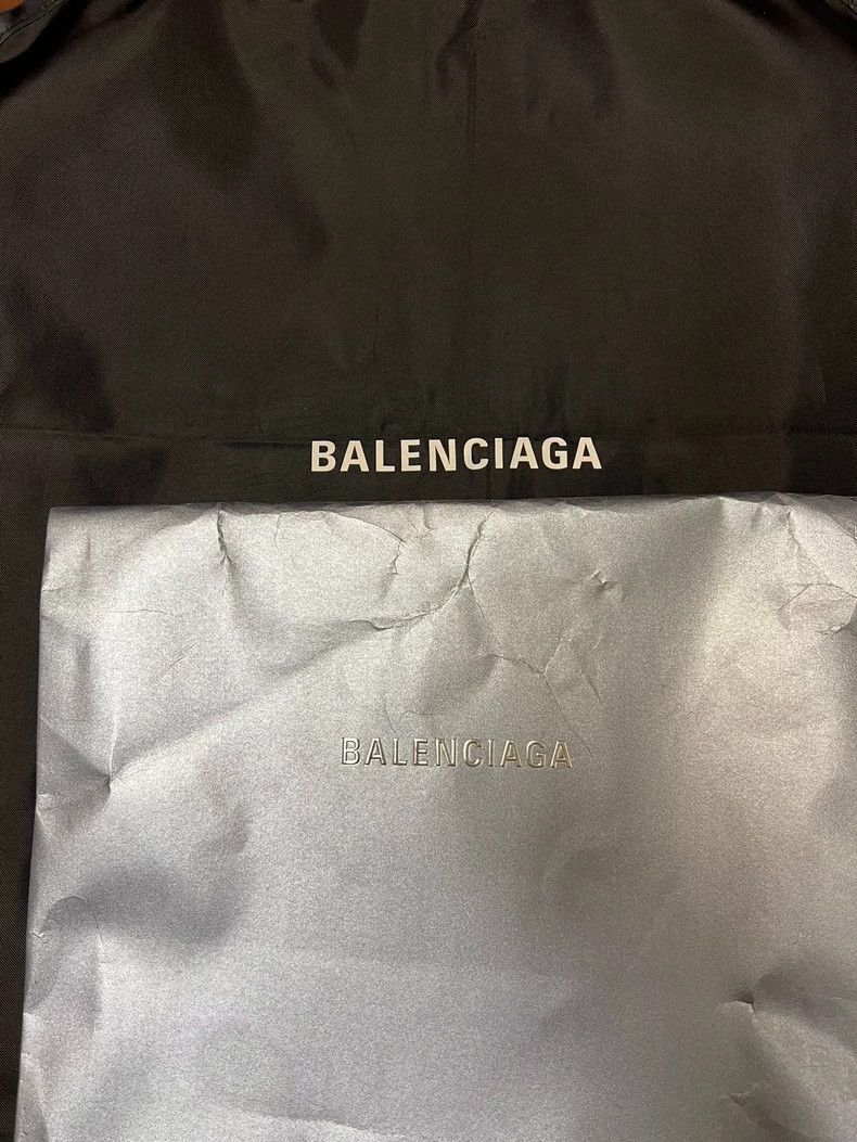 Balenciaga Balenciaga Charcoal Distressed Logo Hoodie Size US XL / EU 56 / 4 - 6 Thumbnail