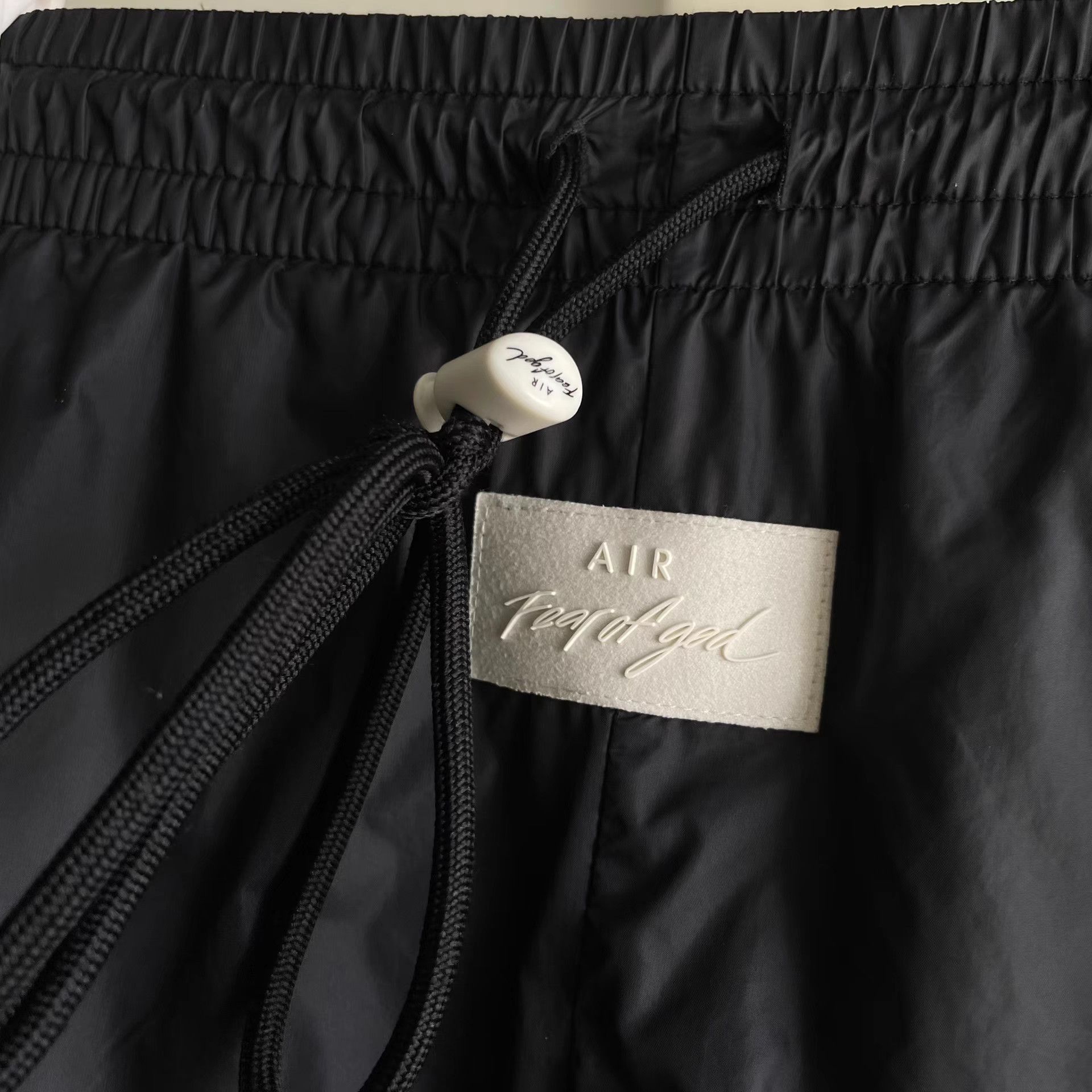 Fear of God × NBA Nike x FOG Black Nylon Snap Pants XS Size US 30 / EU 46 - 2 Thumbnail