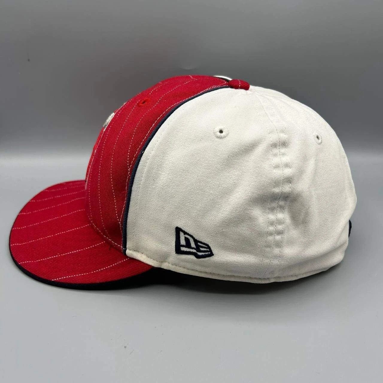 New Era Los Angeles LA Angels Hat Men 7 1/8 Red Embroidered Fitted Size ONE SIZE - 7 Thumbnail