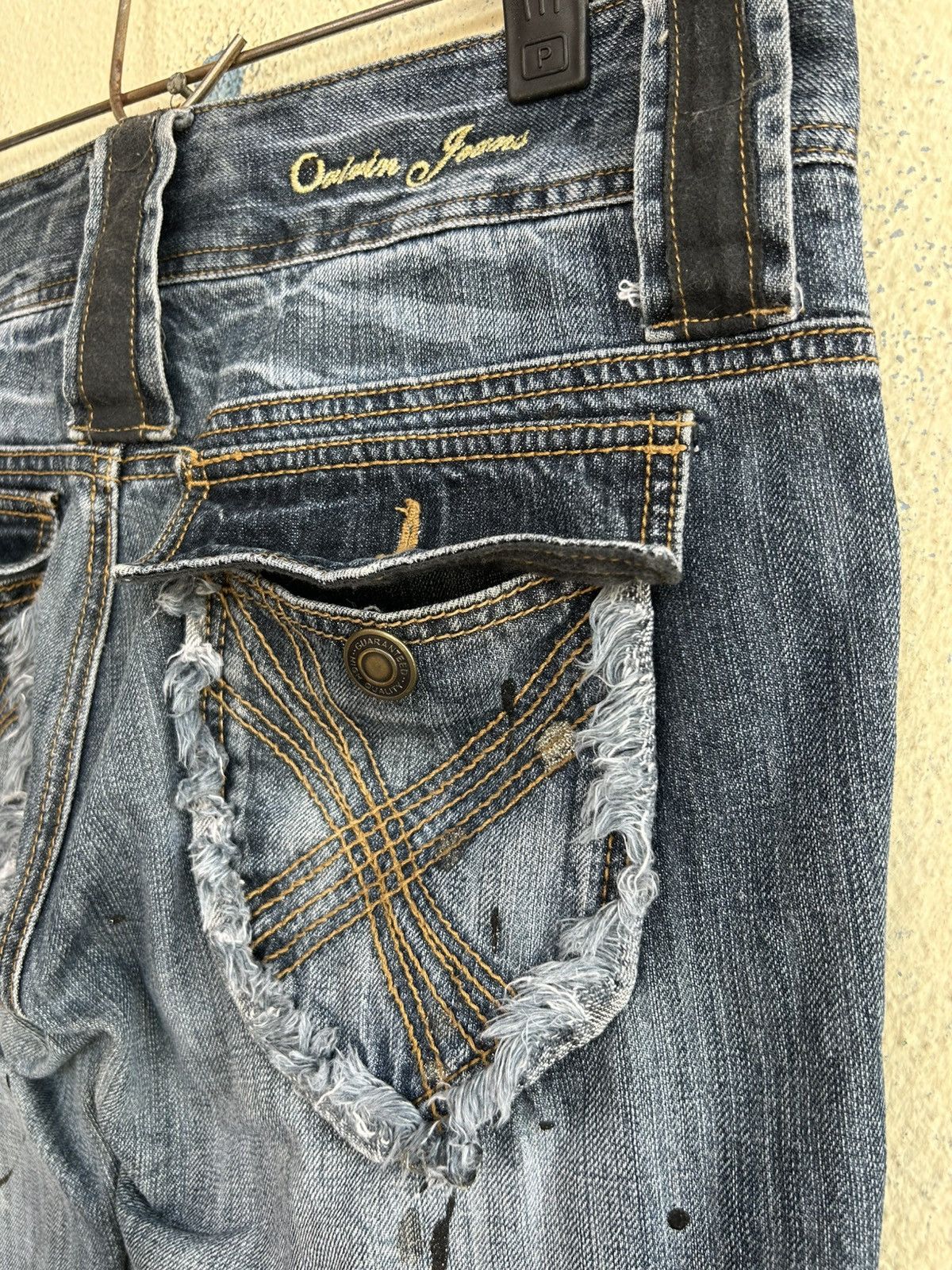 Japanese Brand Oririn Jeans Paints Splattered Flare Jeans Size US 34 / EU 50 - 7 Thumbnail