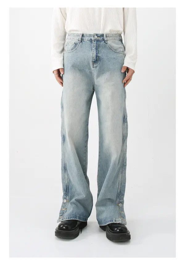 VIBE American light blue loose casual straight jeans Size US 32 / EU 48 - 5 Thumbnail