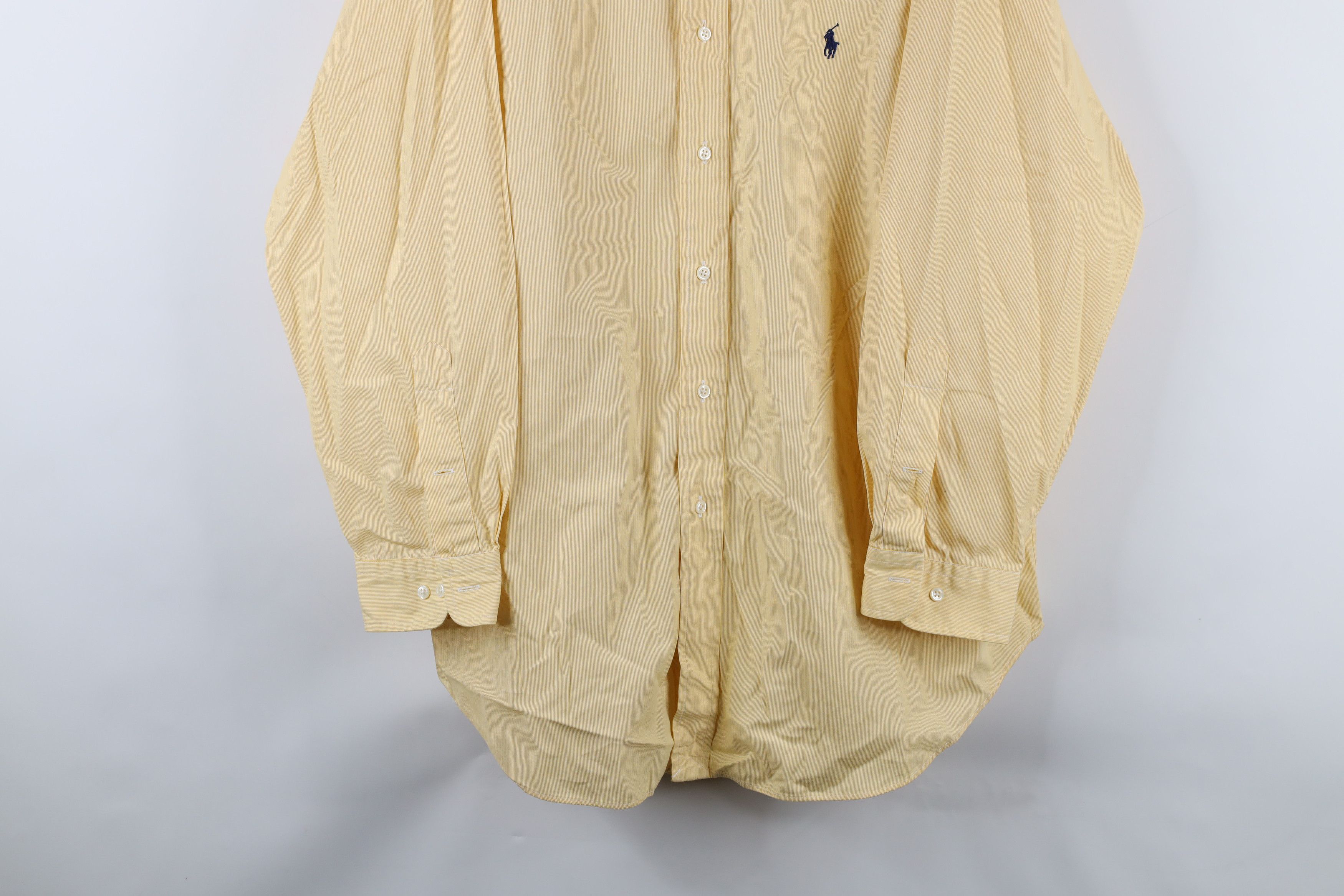 Polo Ralph Lauren Vintage 90s Ralph Lauren Fit Pinstriped Button Down Shirt Size US L / EU 52-54 / 3 - 3 Thumbnail