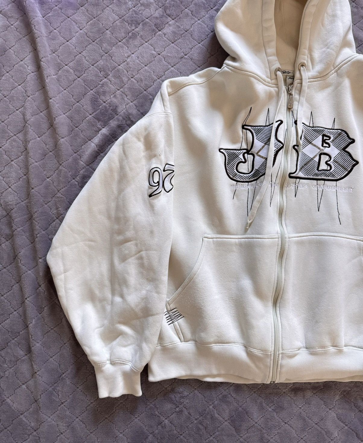 Rap Tees × Vintage Vintage 90s Johnny Blaze Method Man Heavy Cotton Zip Hoodie Size US XL / EU 56 / 4 - 2 Thumbnail