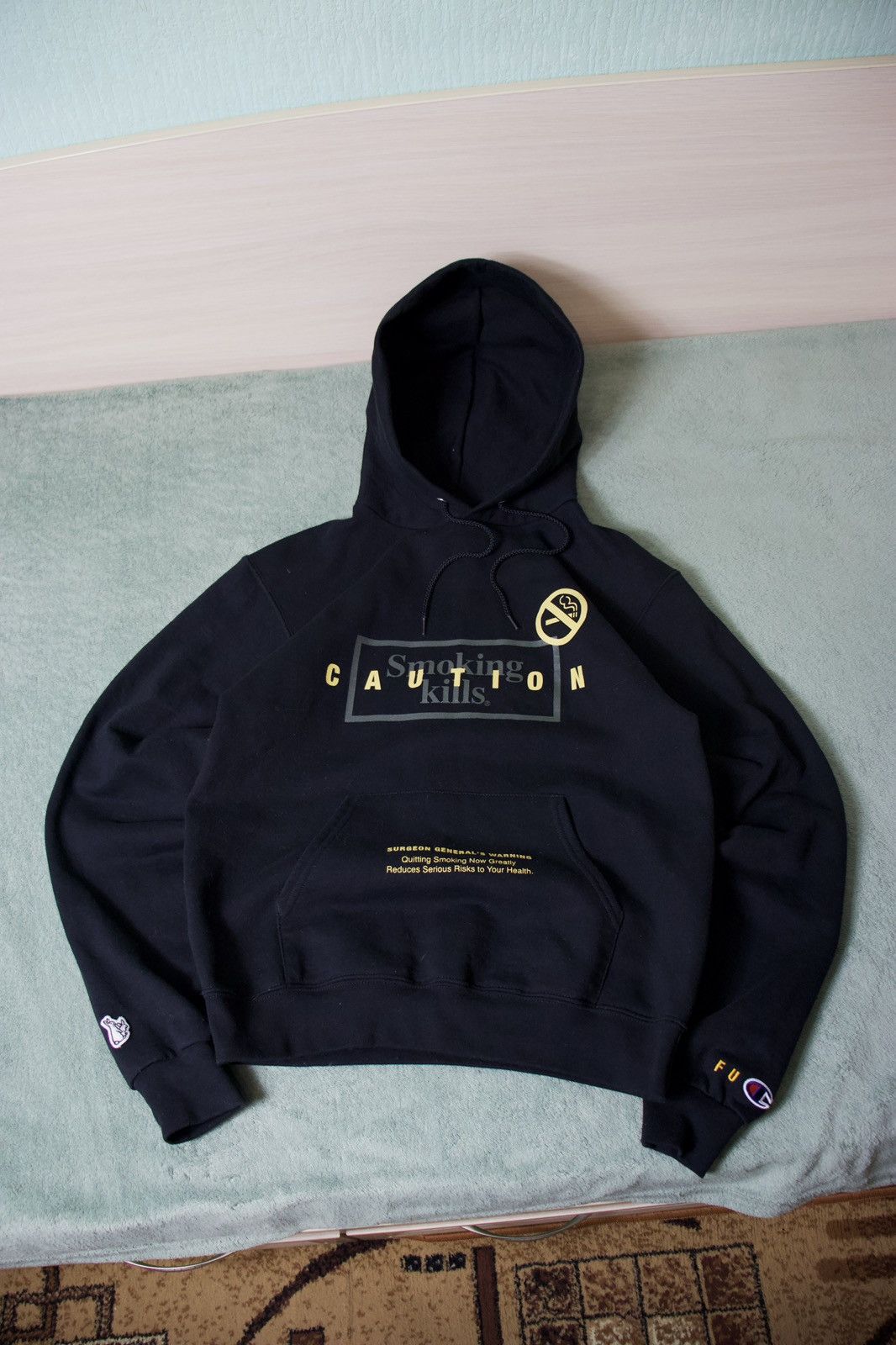 Champion x #FR2 fxxking rabbits “smoking kills” hoodie